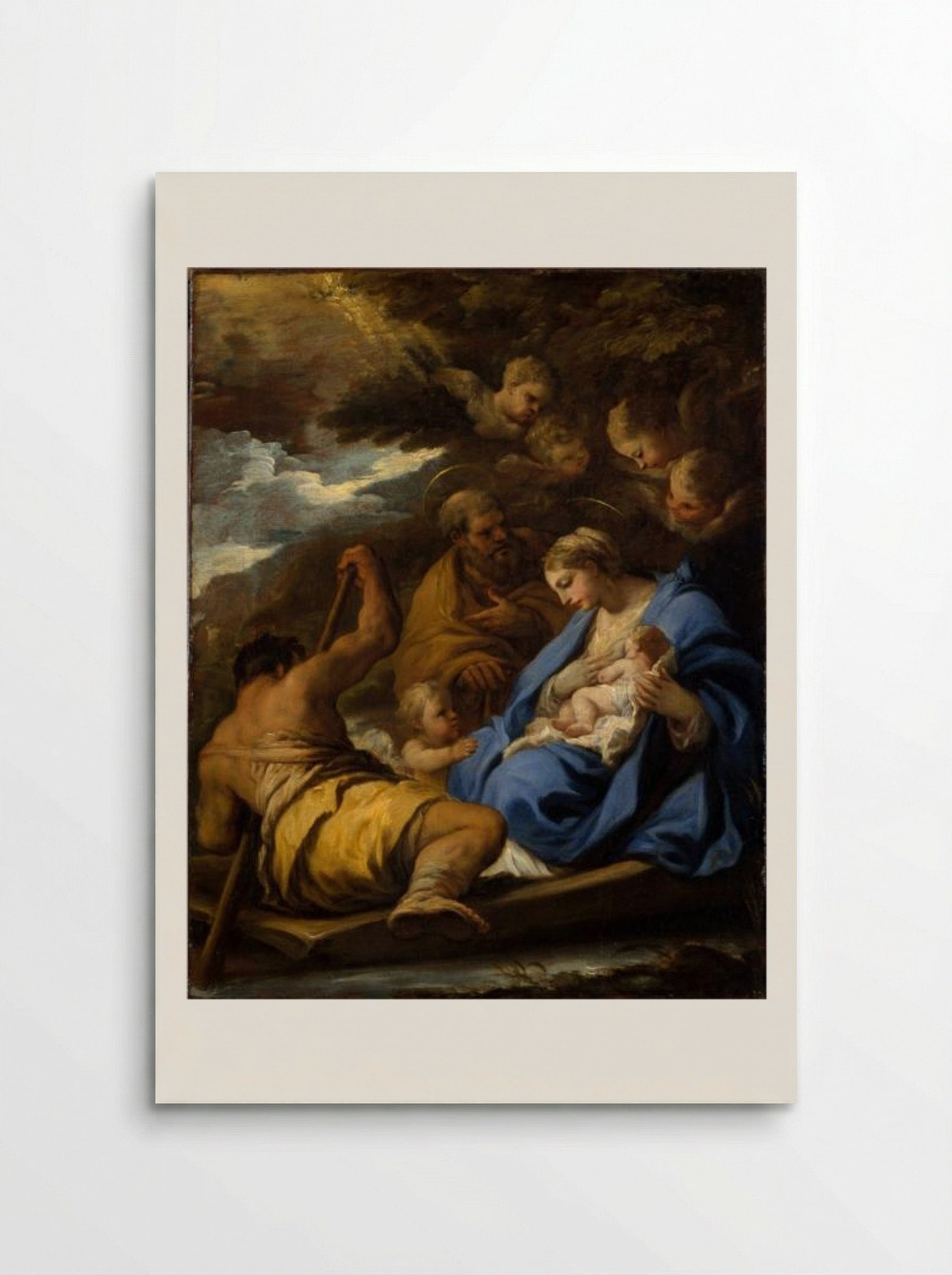 The Flight into Egypt - Luca Giordano - Poster