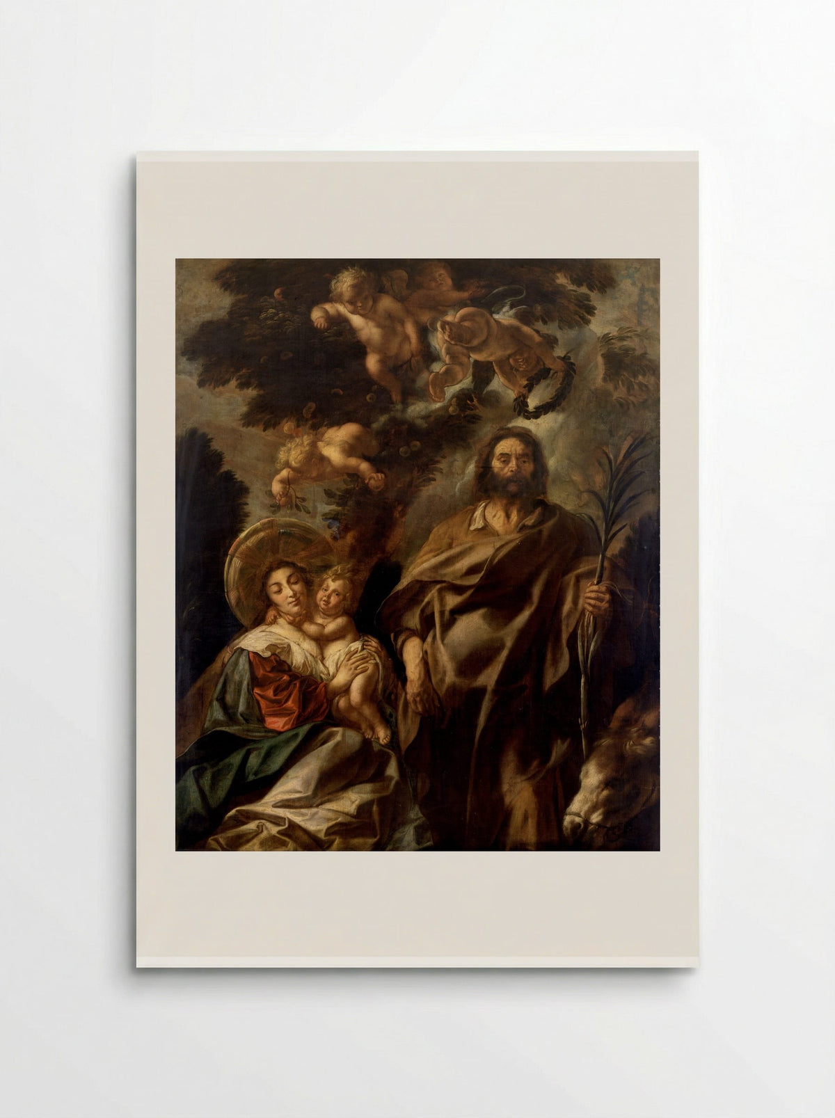 The Flight into Egypt - Jacob Jordaens - Poster
