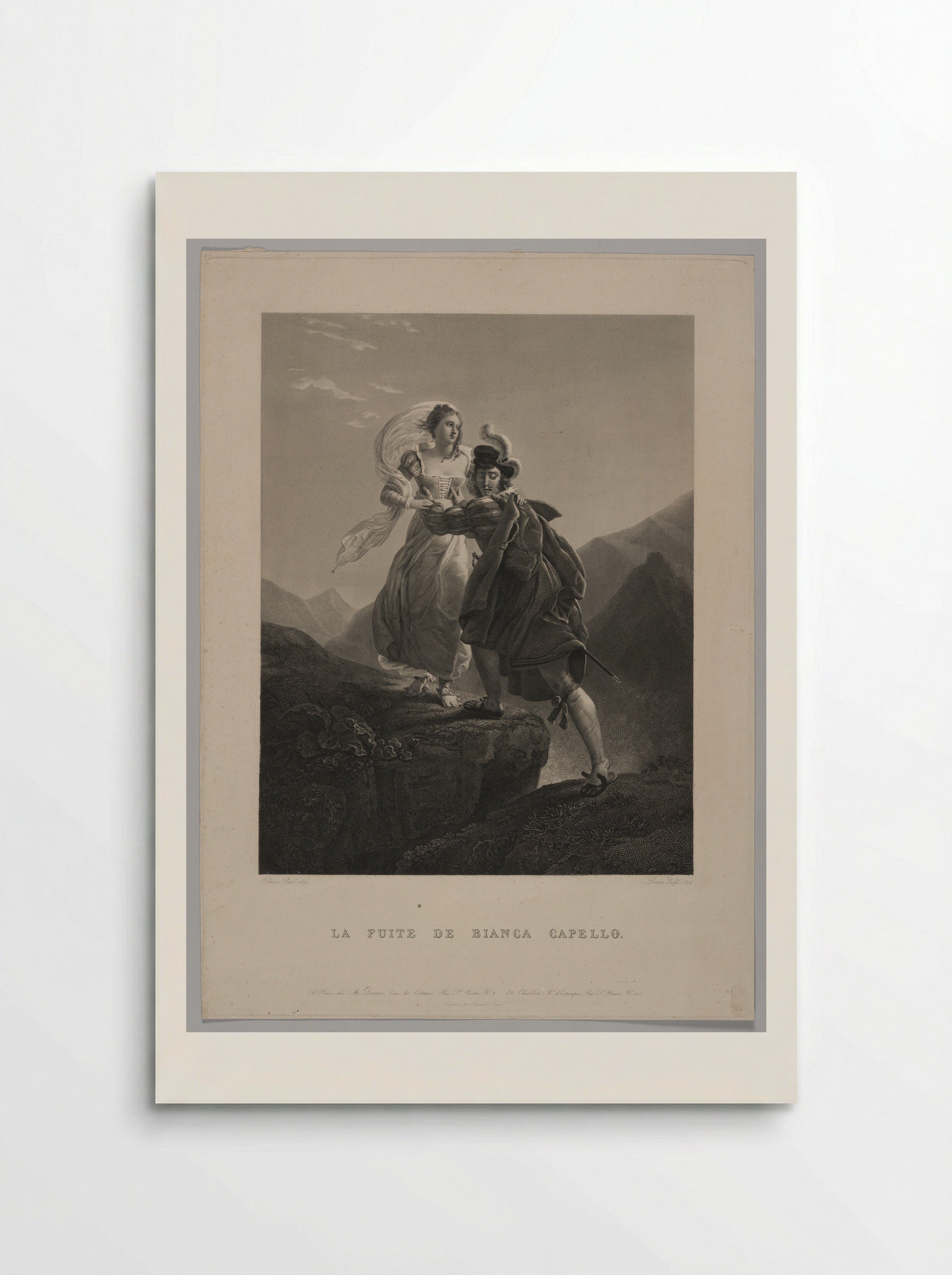 The Flight of Bianca Capello - Jean Marie Leroux - Poster