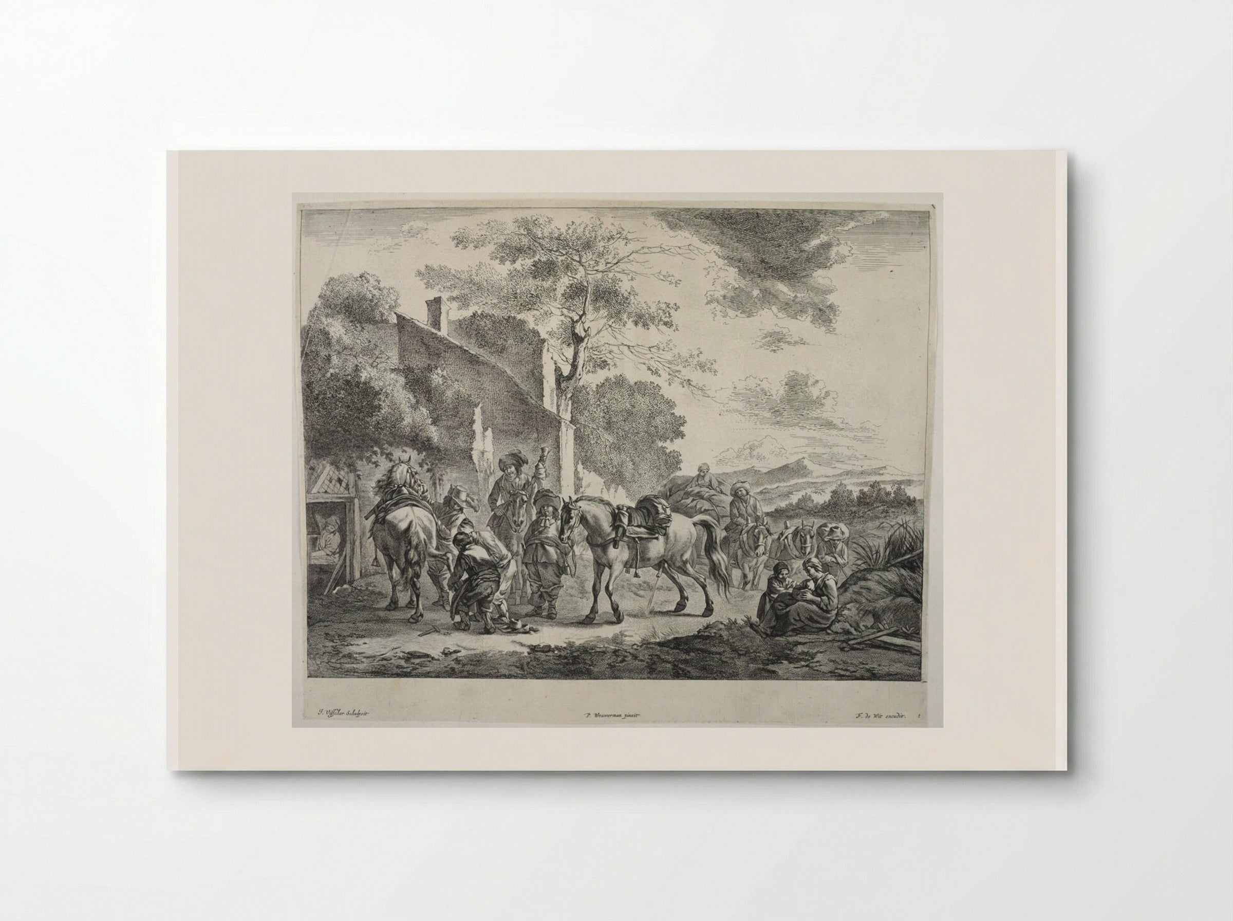 The Forge in the Countryside - Johannes Visscher - Poster