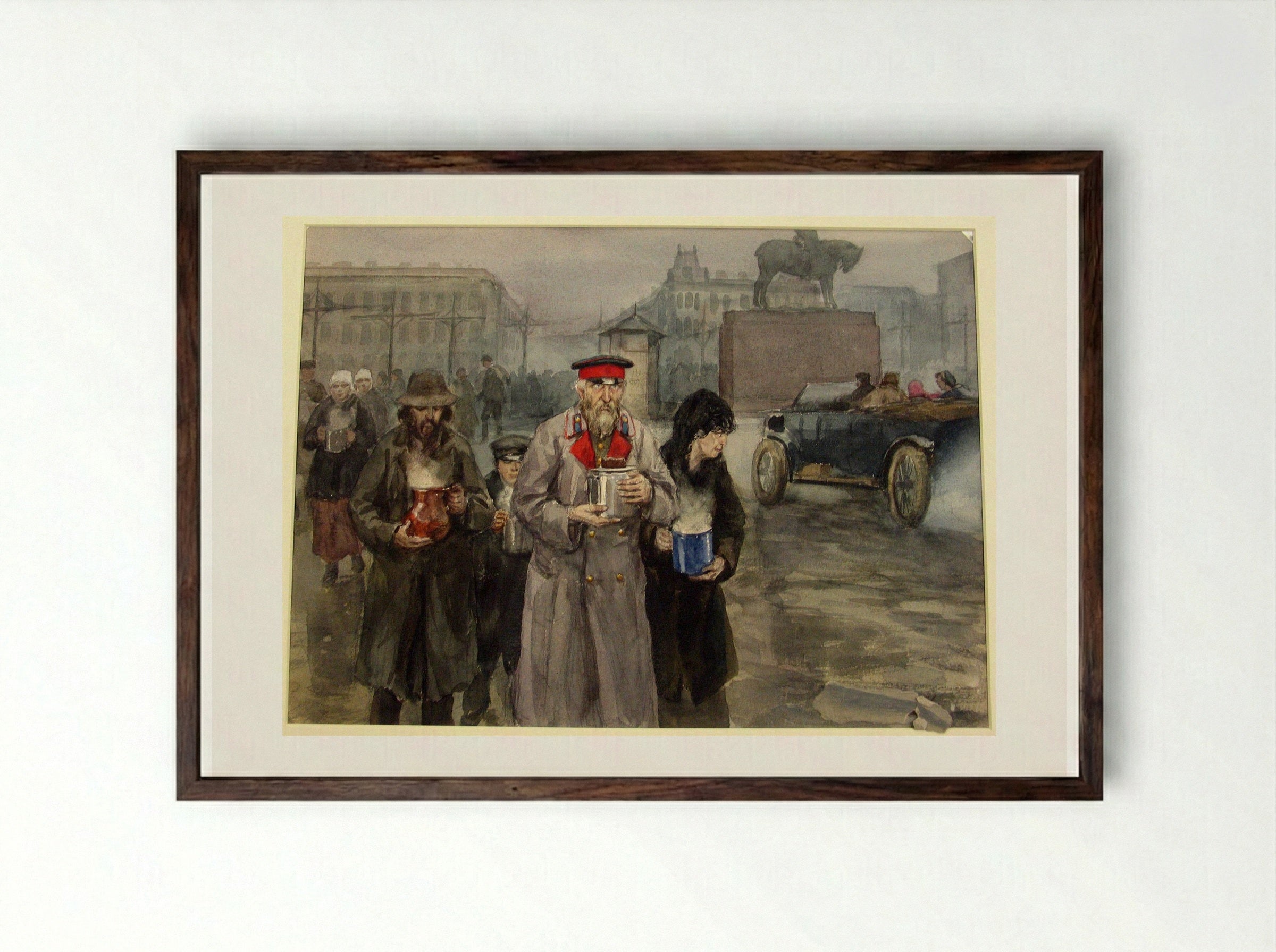 The Former - Ivan Vladimirov - Framed Print Dark Wood