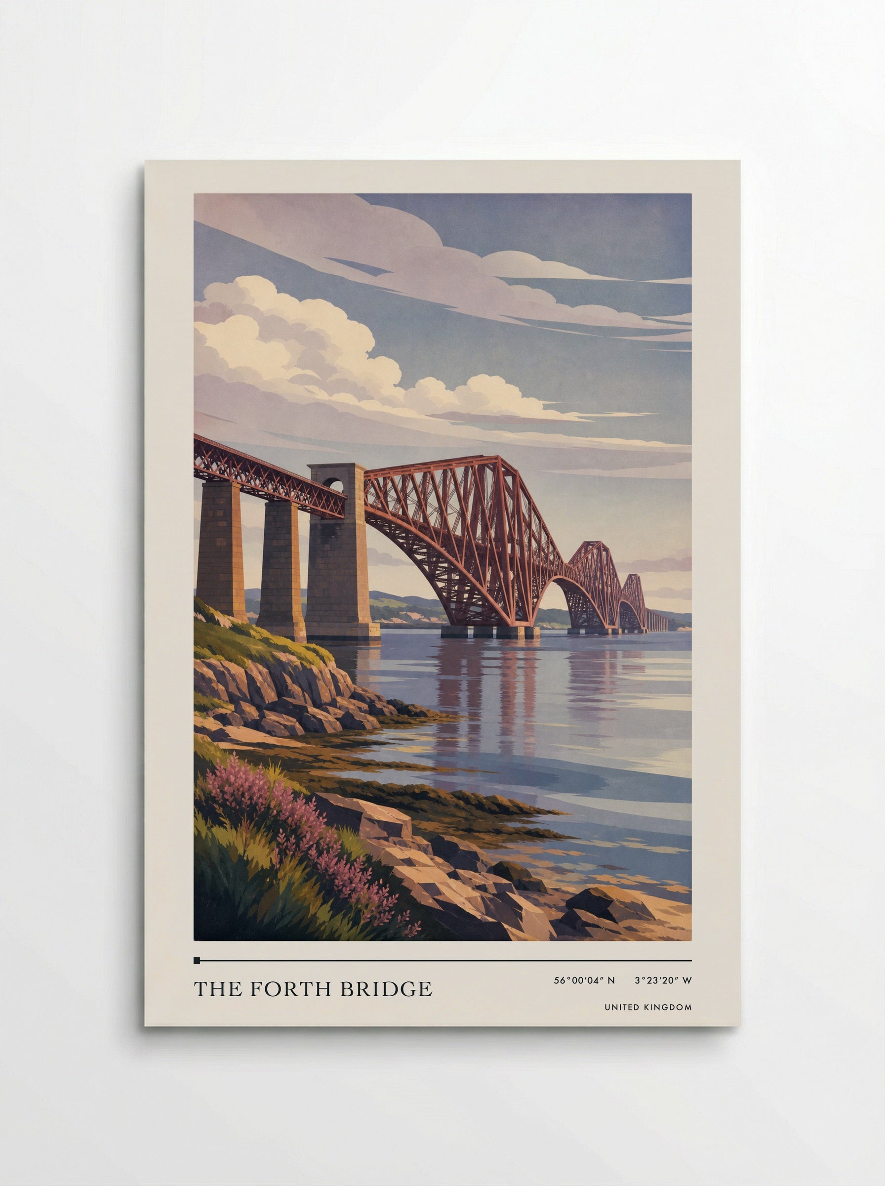 The Forth Bridge United Kingdom Travel Poster - Poster