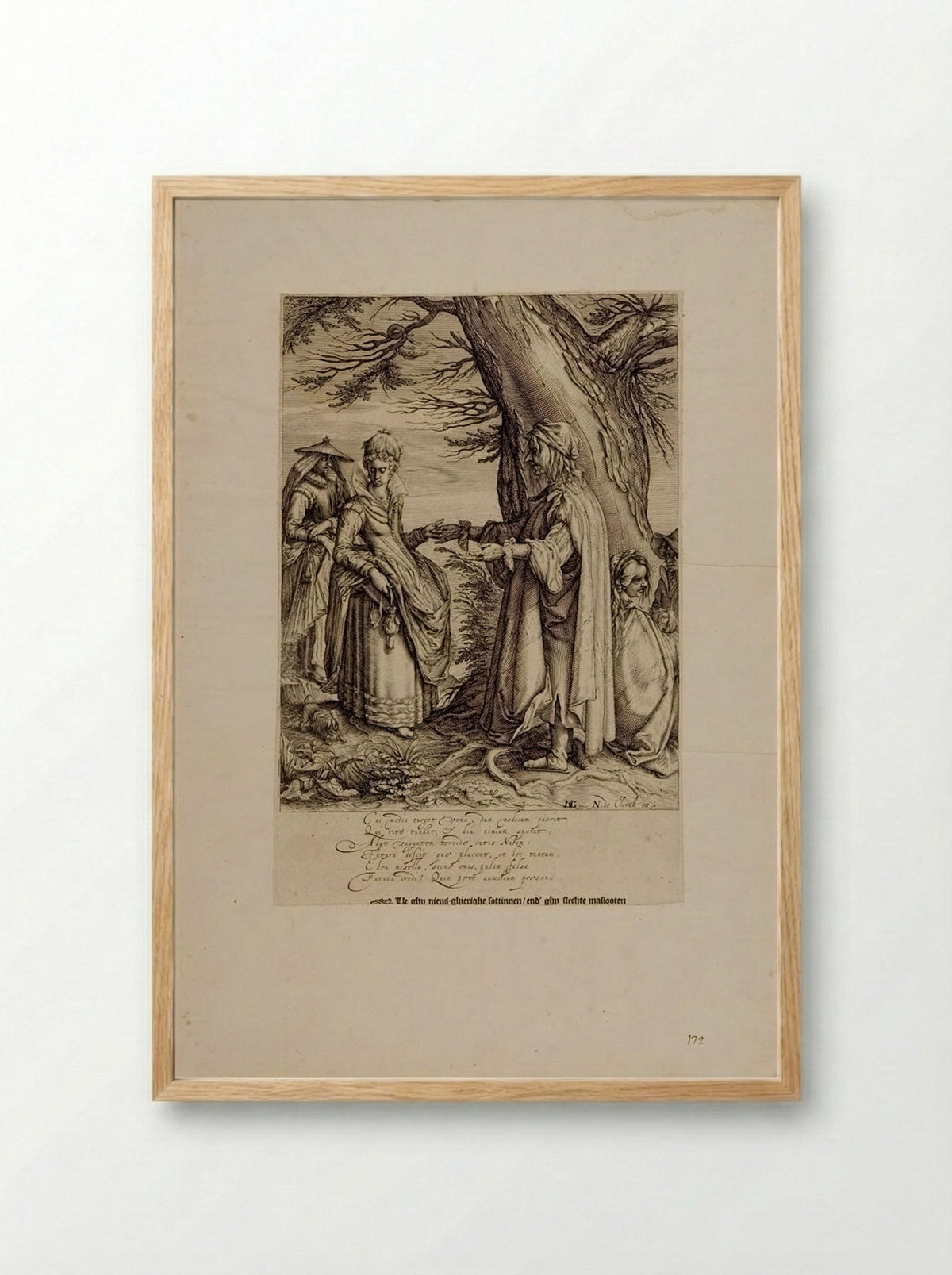 The Fortune-Teller - Andries Jacobsz Stock - Framed Print Wood