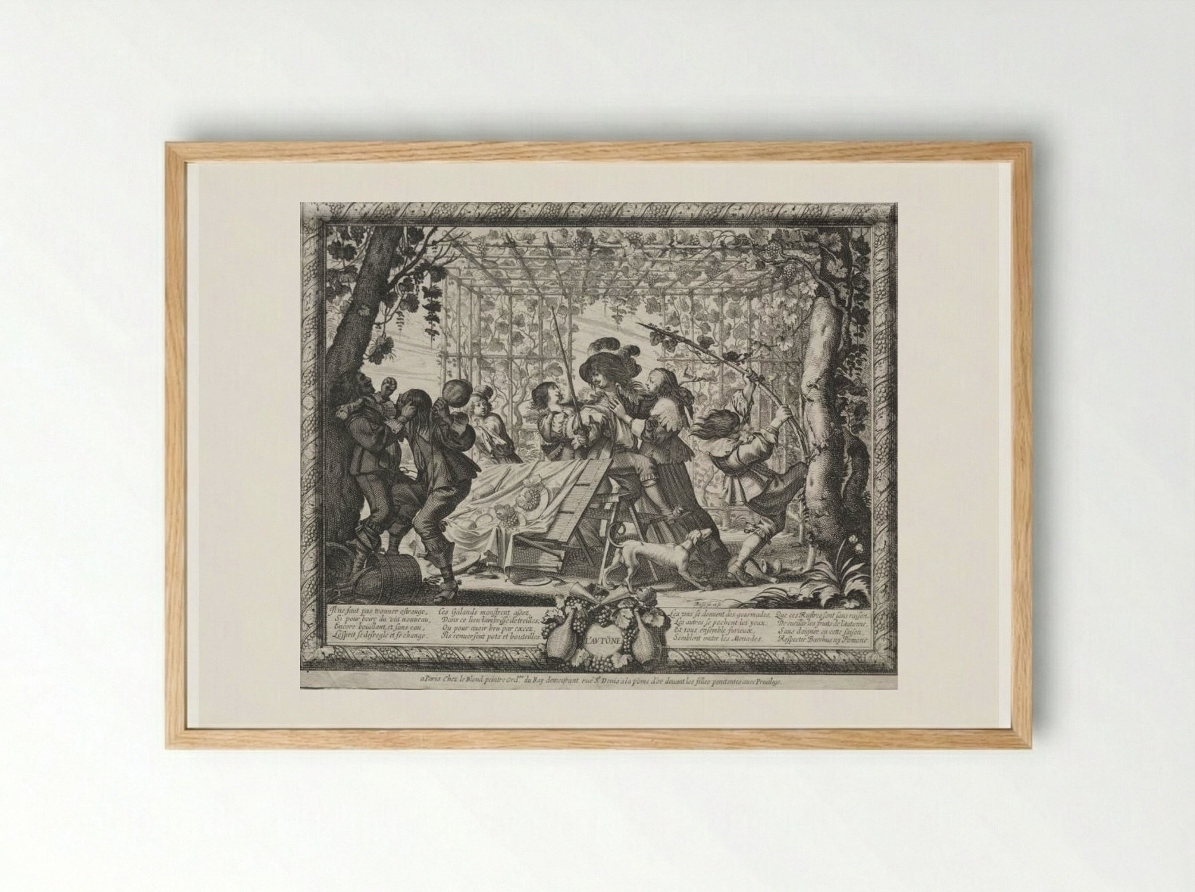 The Four Seasons: Autumn - Abraham Bosse - Framed Print Wood