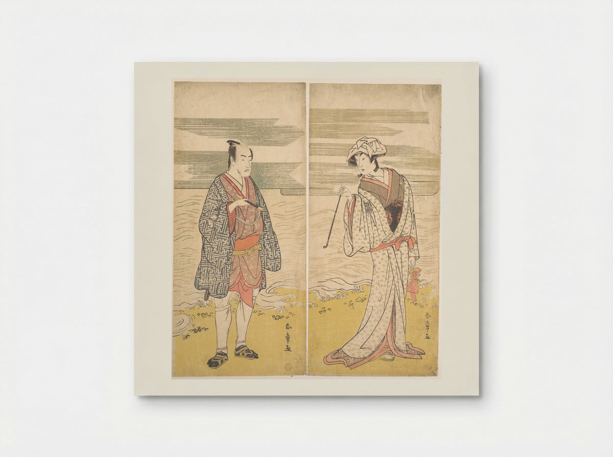 The Fourth Matsumoto Koshiro as a Man Dressed in a Short Kimono - Katsukawa Shunjō - Poster