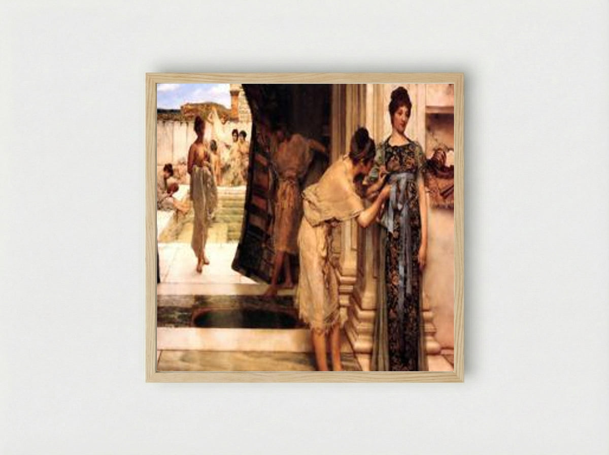 The Frigidarium - Sir Lawrence Alma-Tadema - Framed Print Wood