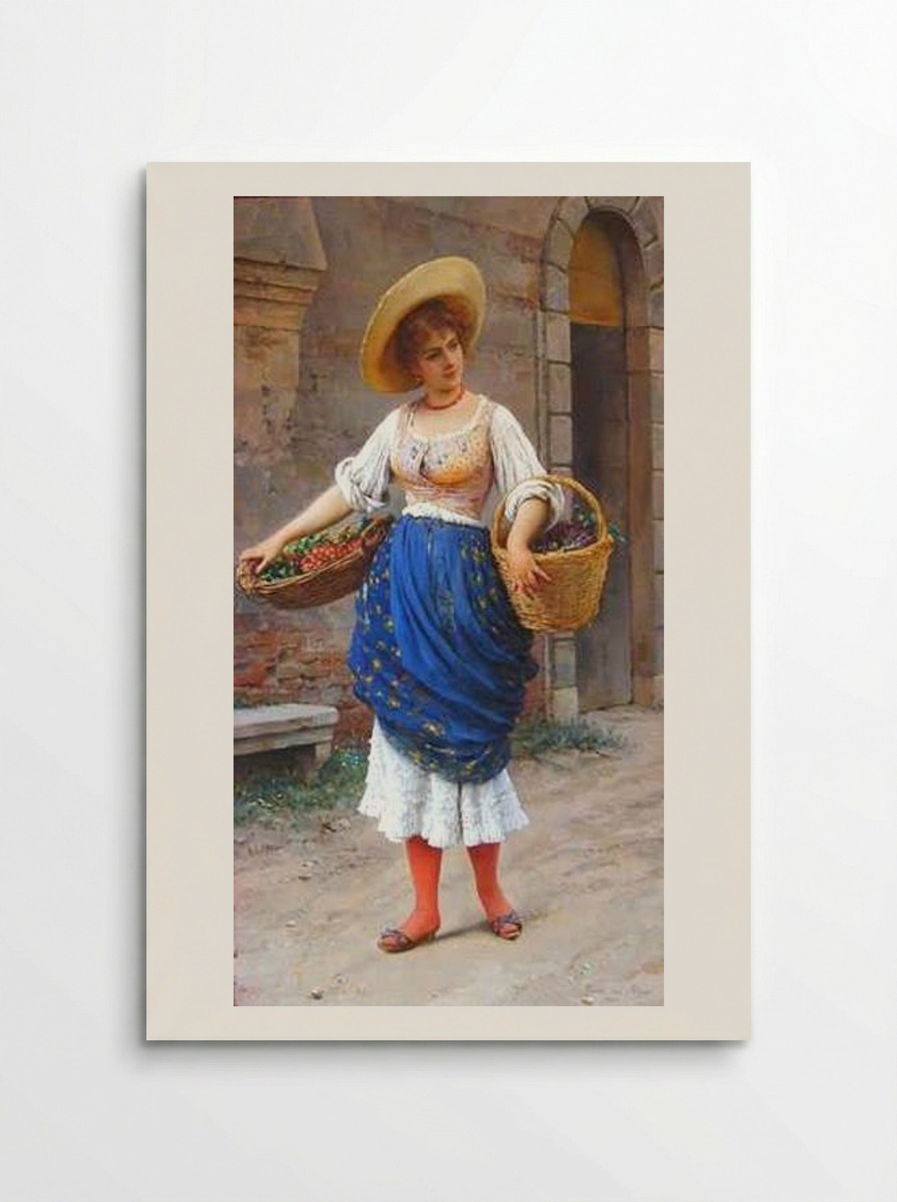 The Fruit Seller - Eugene de Blaas - Poster