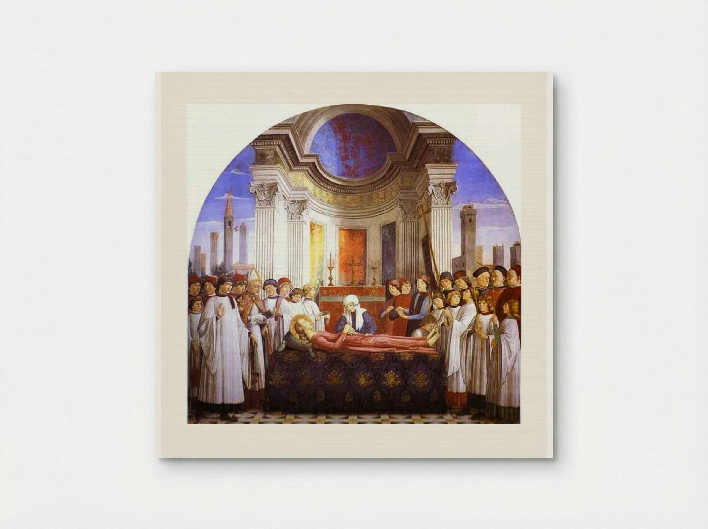 The Funeral of St. Fina - Domenico Ghirlandaio - Poster