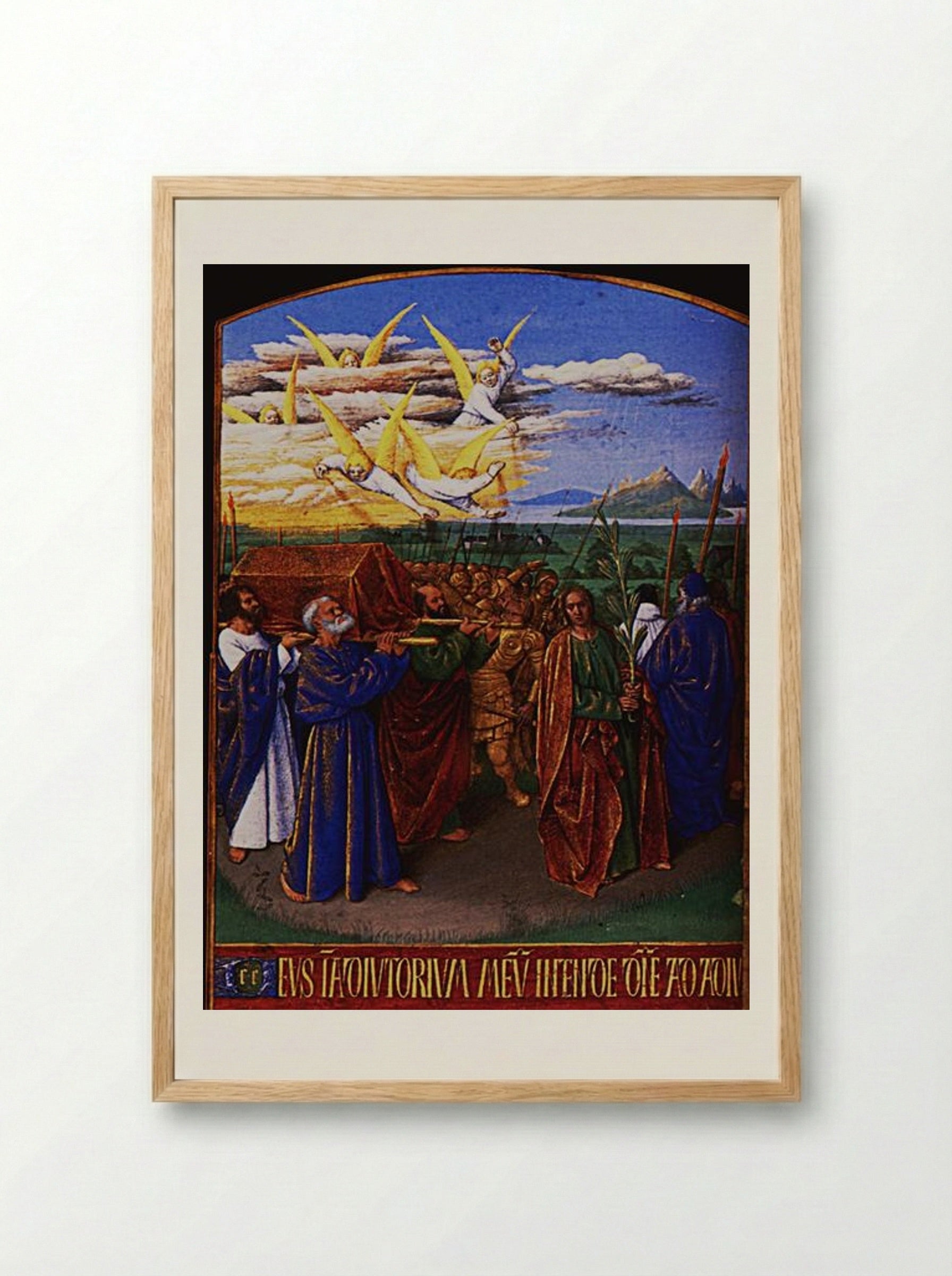 The Funeral of the Virgin - Jean Fouquet - Framed Print Wood