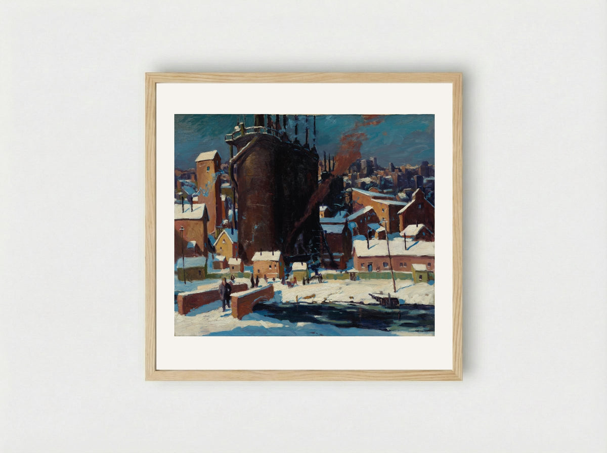 The Furnace - Carl Gaertner - Framed Print Wood