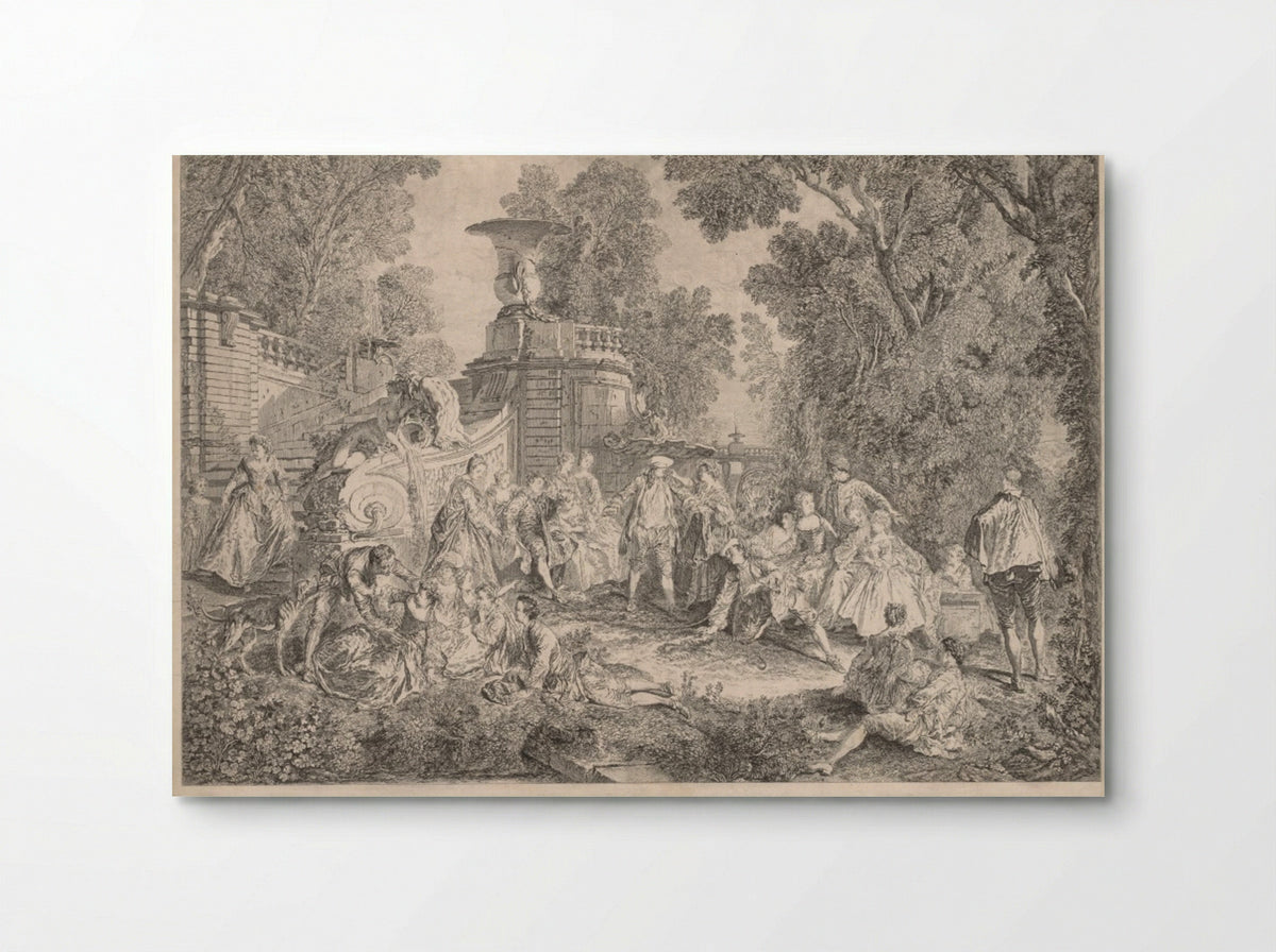 The Game of Blind Man's Bluff - Charles-Nicolas Cochin - Poster