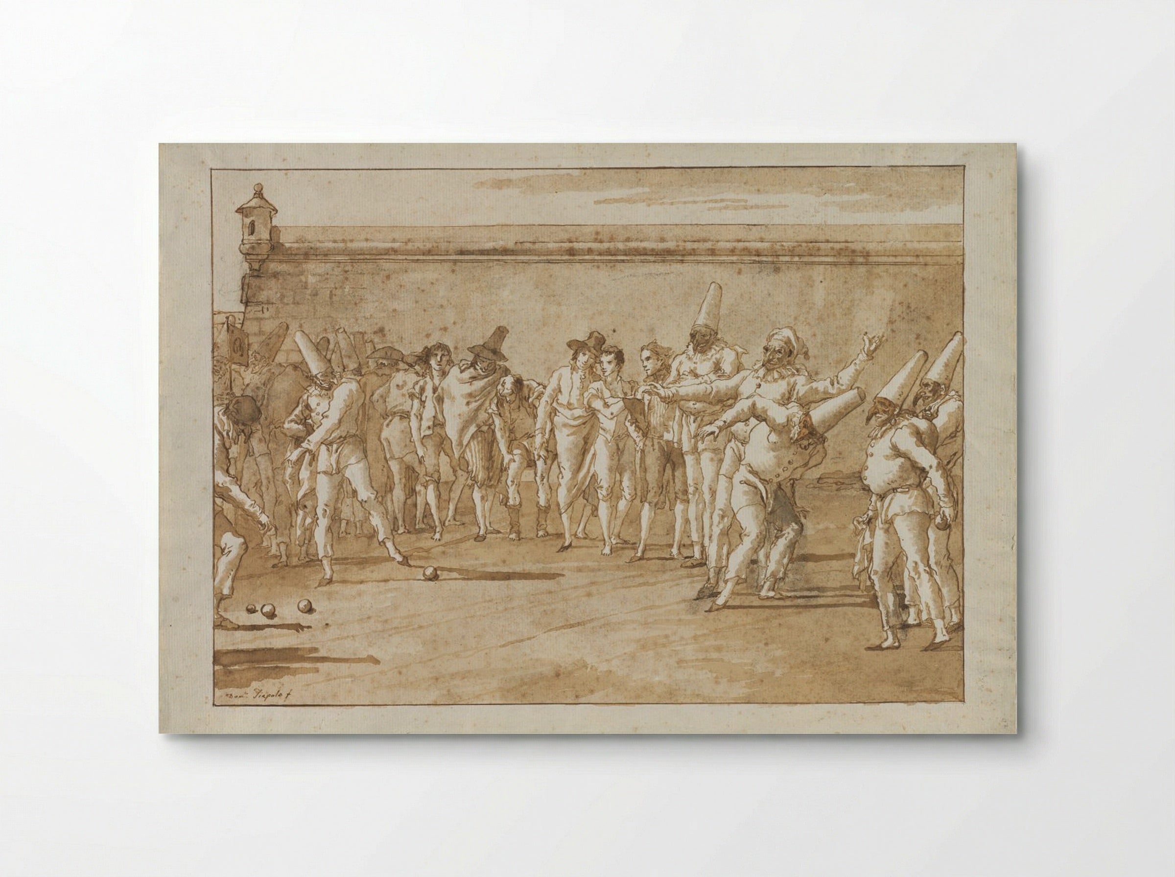 The Game of Bowls - Giovanni Domenico Tiepolo - Poster