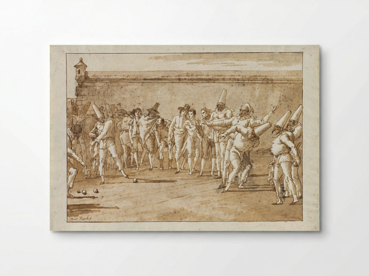 The Game of Bowls - Giovanni Domenico Tiepolo - Poster