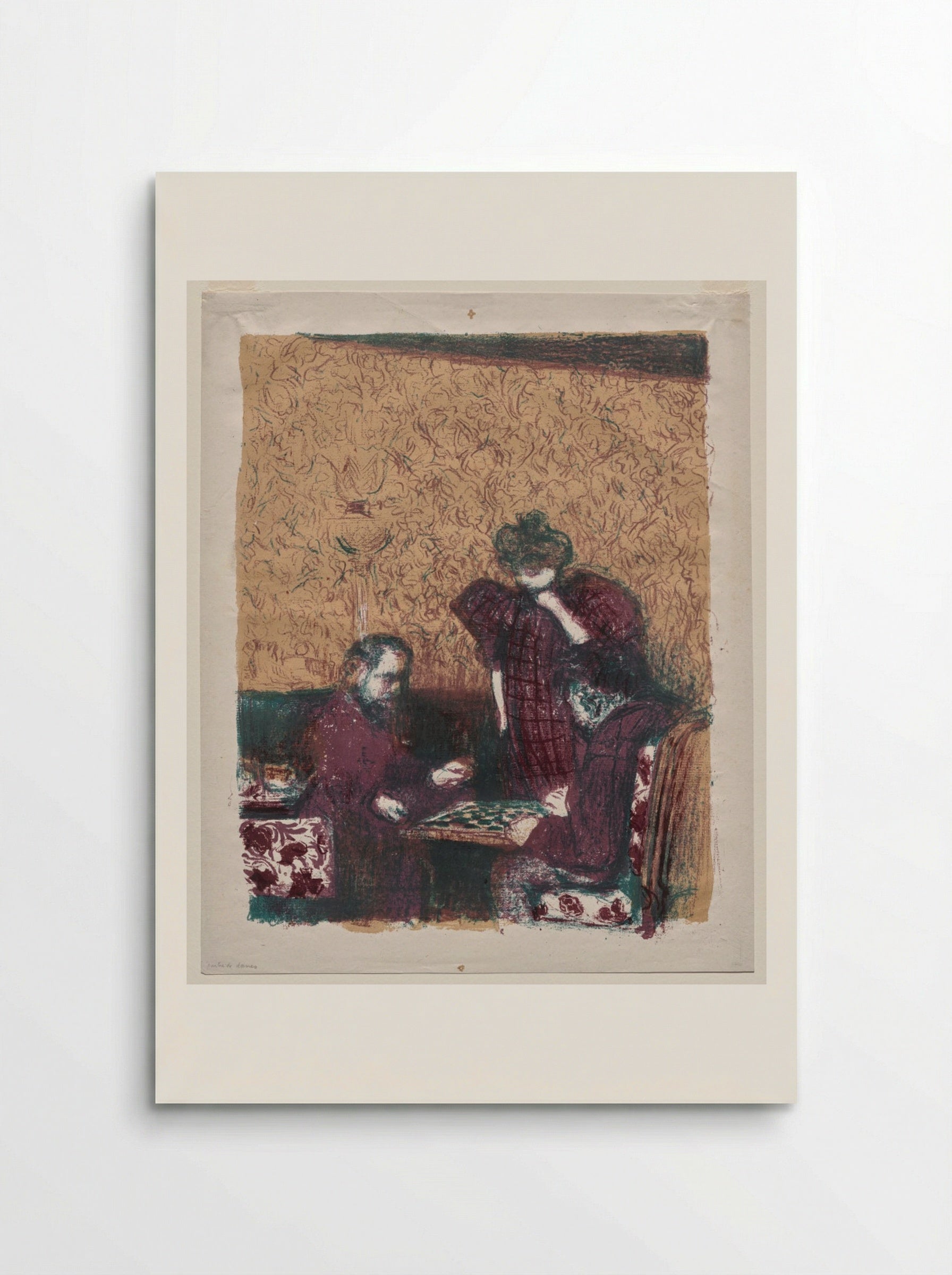 The Game of Checkers - Édouard Vuillard - Poster