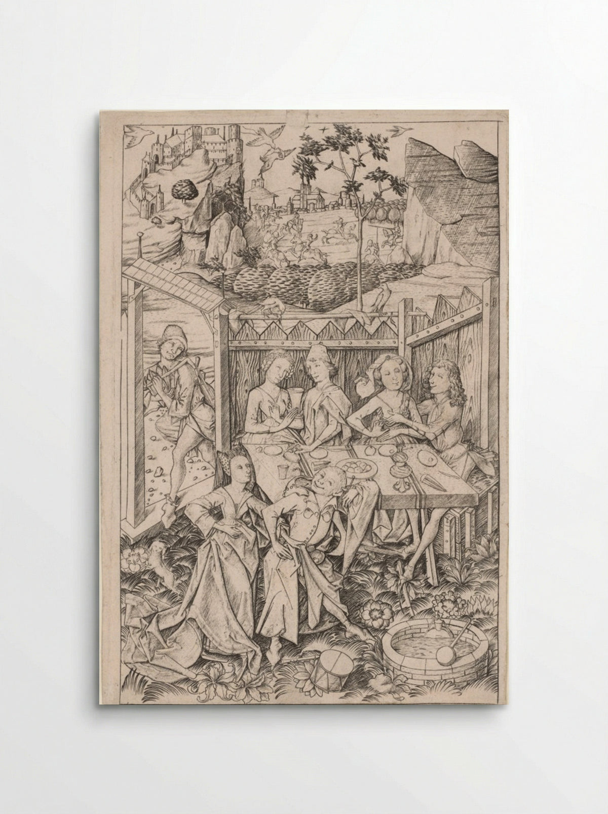 The Garden of Love (Large Plate) - Master ES - Poster