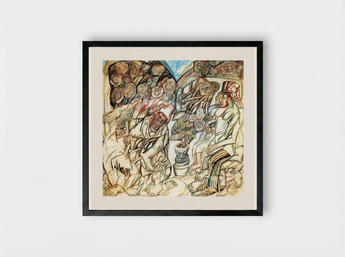 The Gardener - Pavel Filonov - Framed Print Black