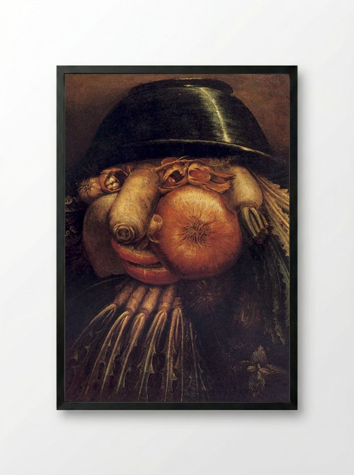 The Gardener - Giuseppe Arcimboldo - Framed Print Black