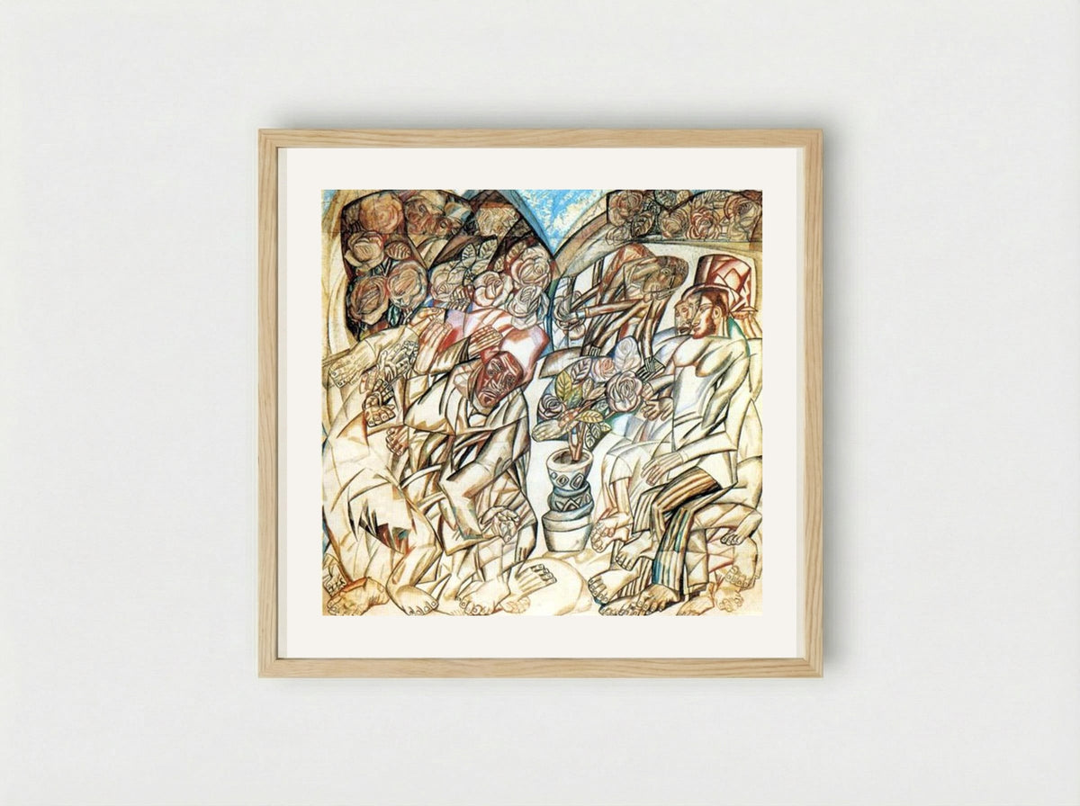 The Gardener - Pavel Filonov - Framed Print Wood