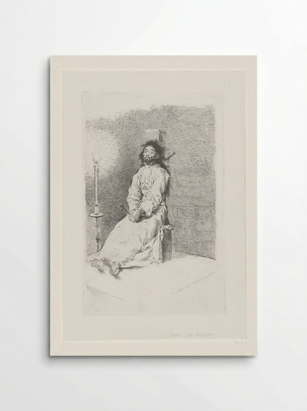 The Garrotted Man - Francisco de Goya - Poster