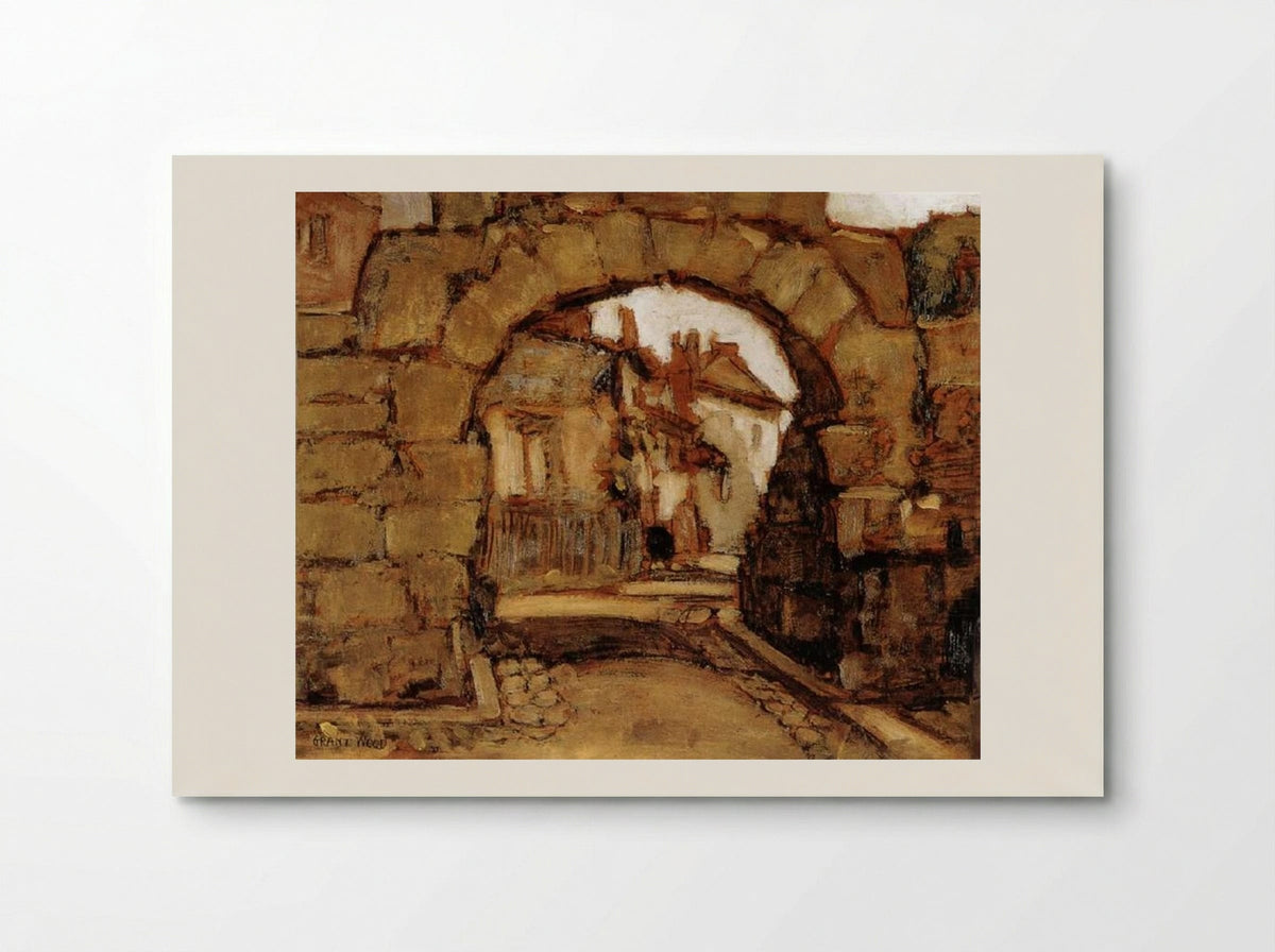 The Gate within the City Walls - Grant Wood - Poster