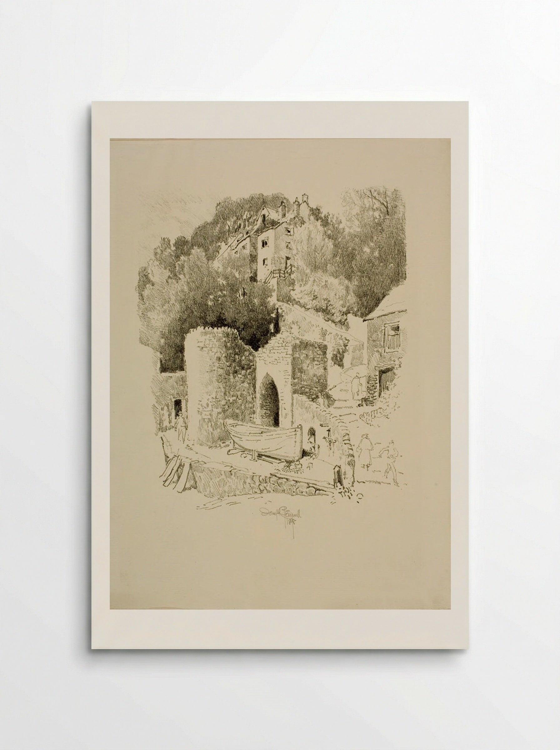 The Gateway, Clovelly - Joseph Pennell - Poster