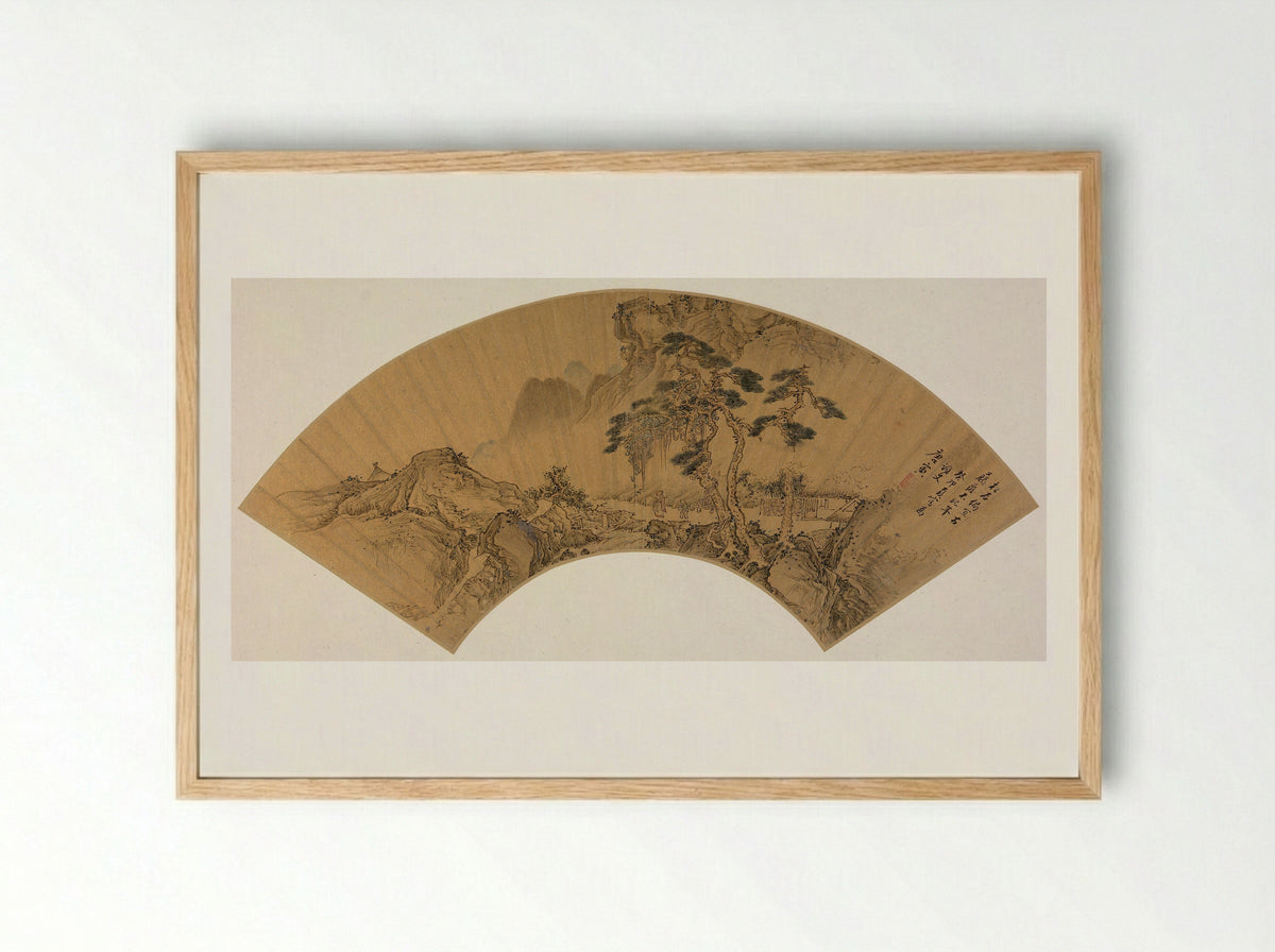 The Gathering at the Orchid Pavilion - Tang Yin - Framed Print Wood