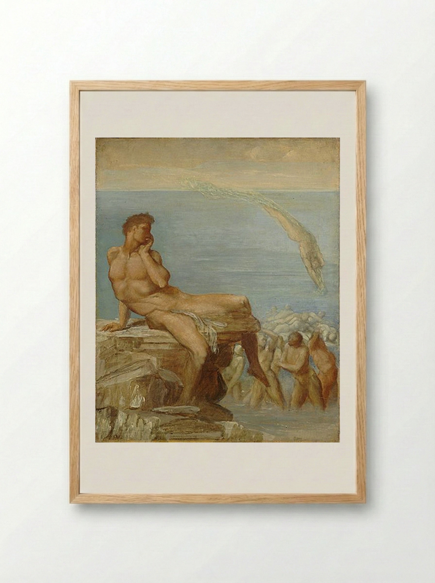 The Genius of Greek Poetry - George Frederick Watts - Framed Print Wood