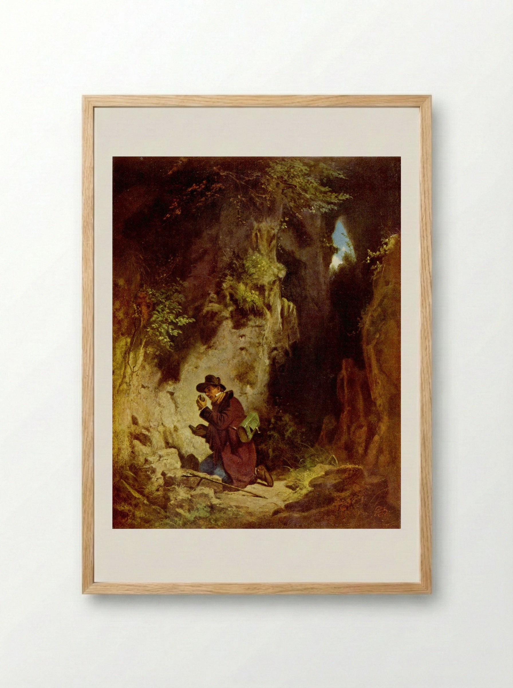 The Geologist - Carl Spitzweg - Framed Print Wood
