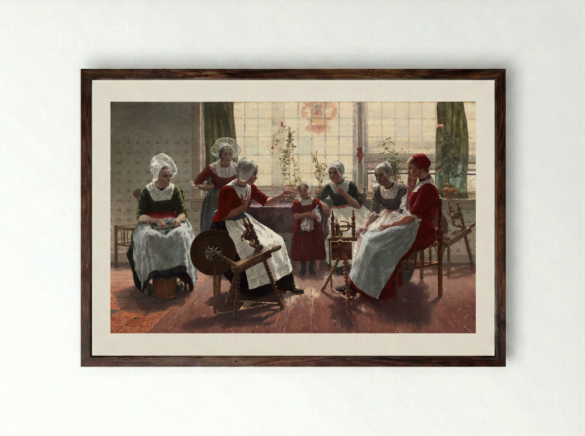 The Ghost Story - Walter MacEwen - Framed Print Dark Wood