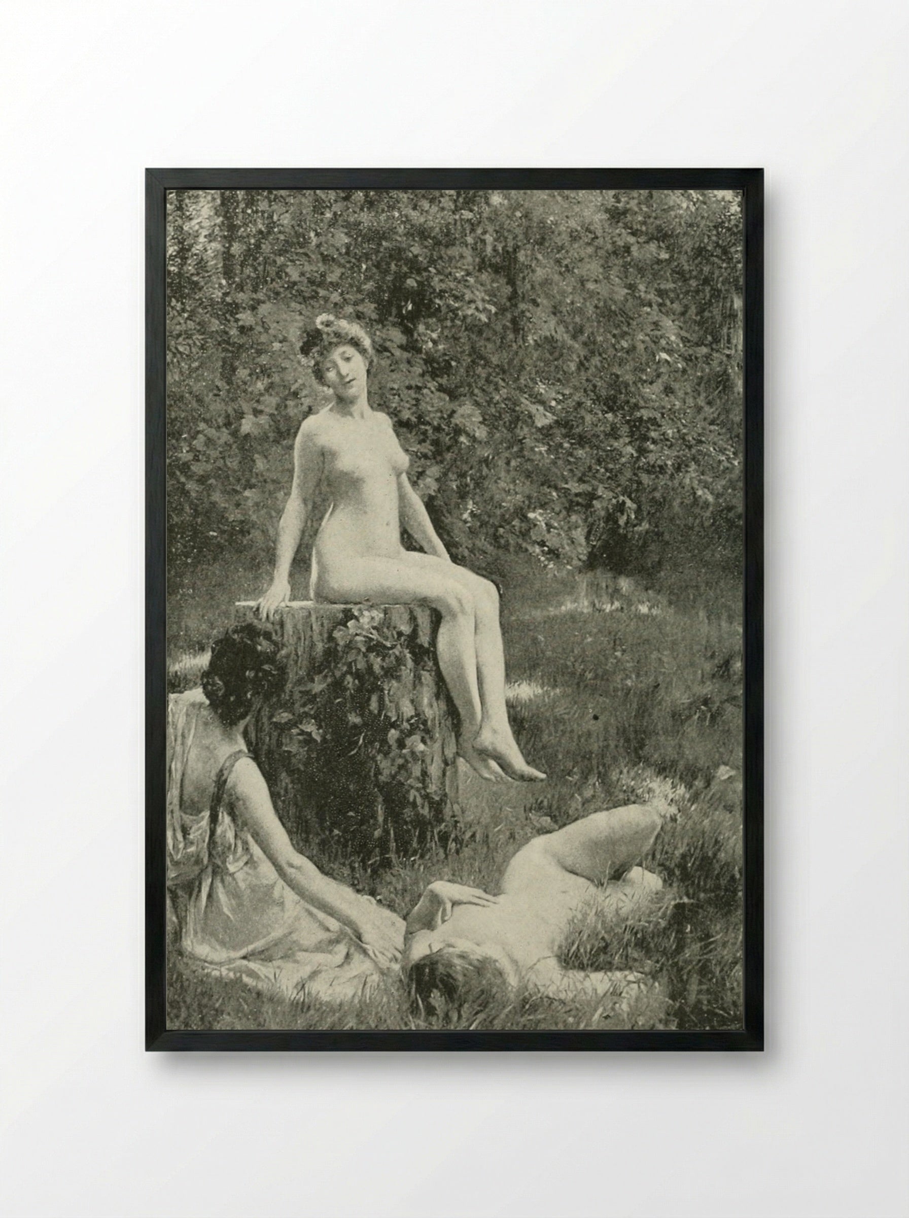 The Glade - Julius LeBlanc Stewart - Framed Print Black