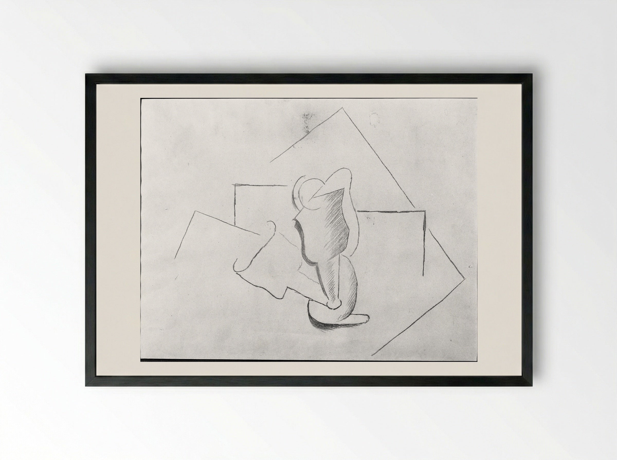 The Glass - Pablo Picasso - Framed Print Black