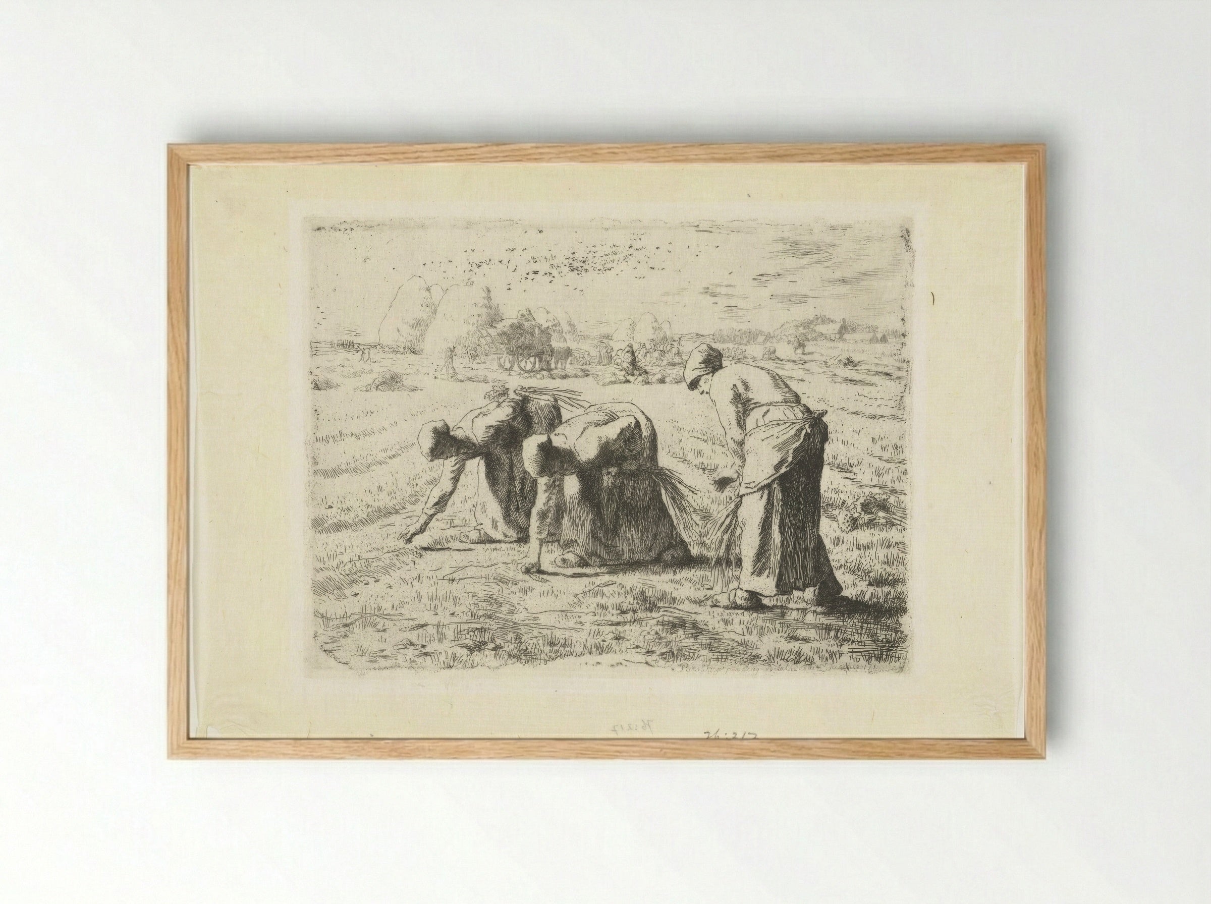 The Gleaners - Jean-François Millet - Framed Print Wood