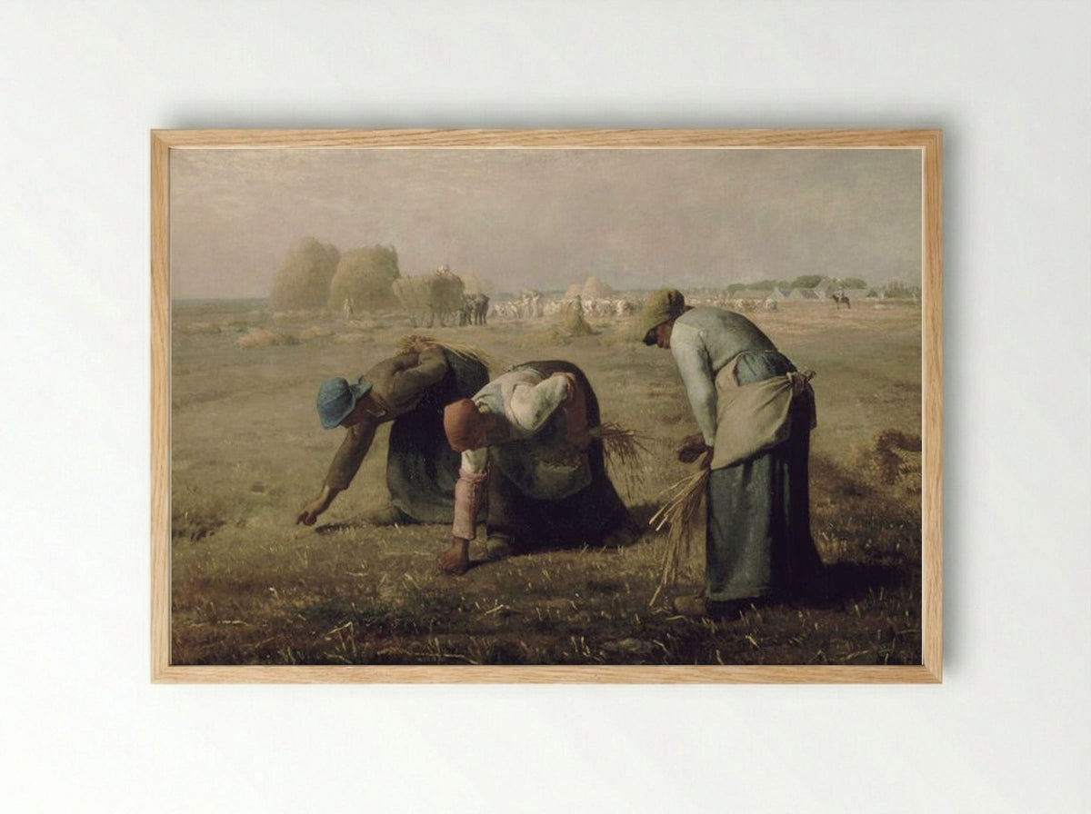 The Gleaners - Jean-Francois Millet - Framed Print Wood