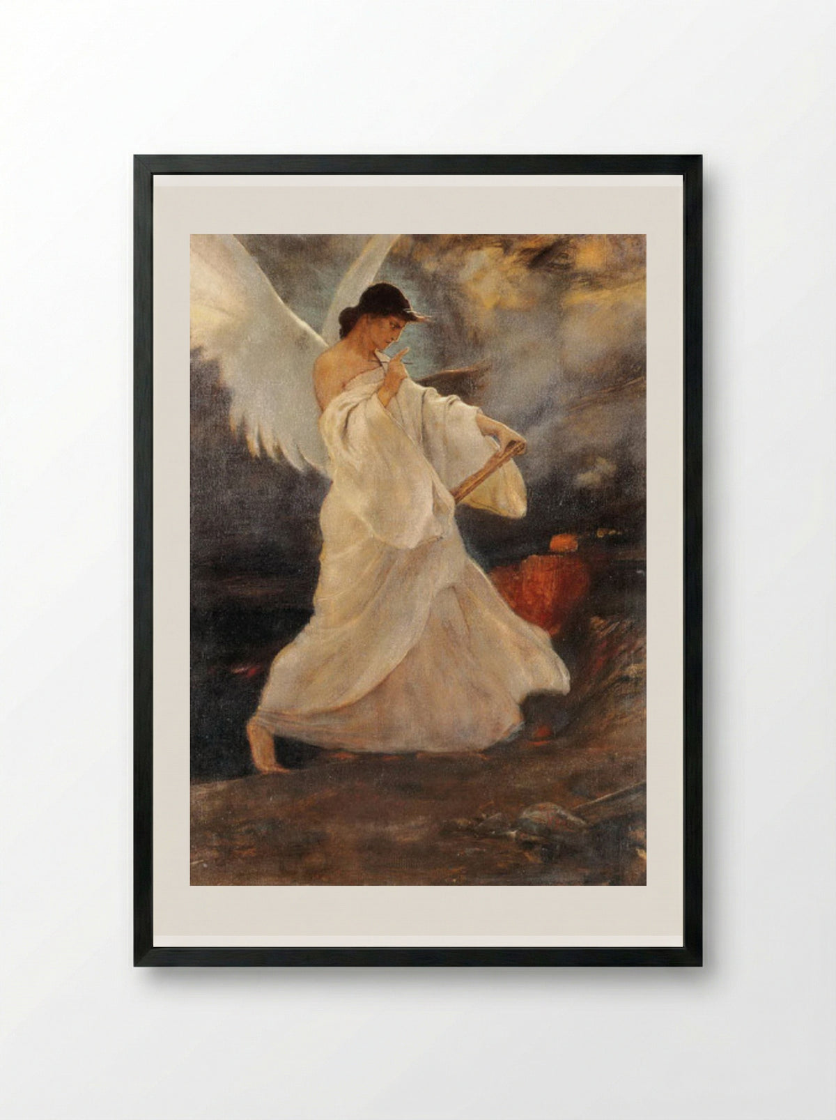 The Glory of Psara - Nikolaos Gyzis - Framed Print Black