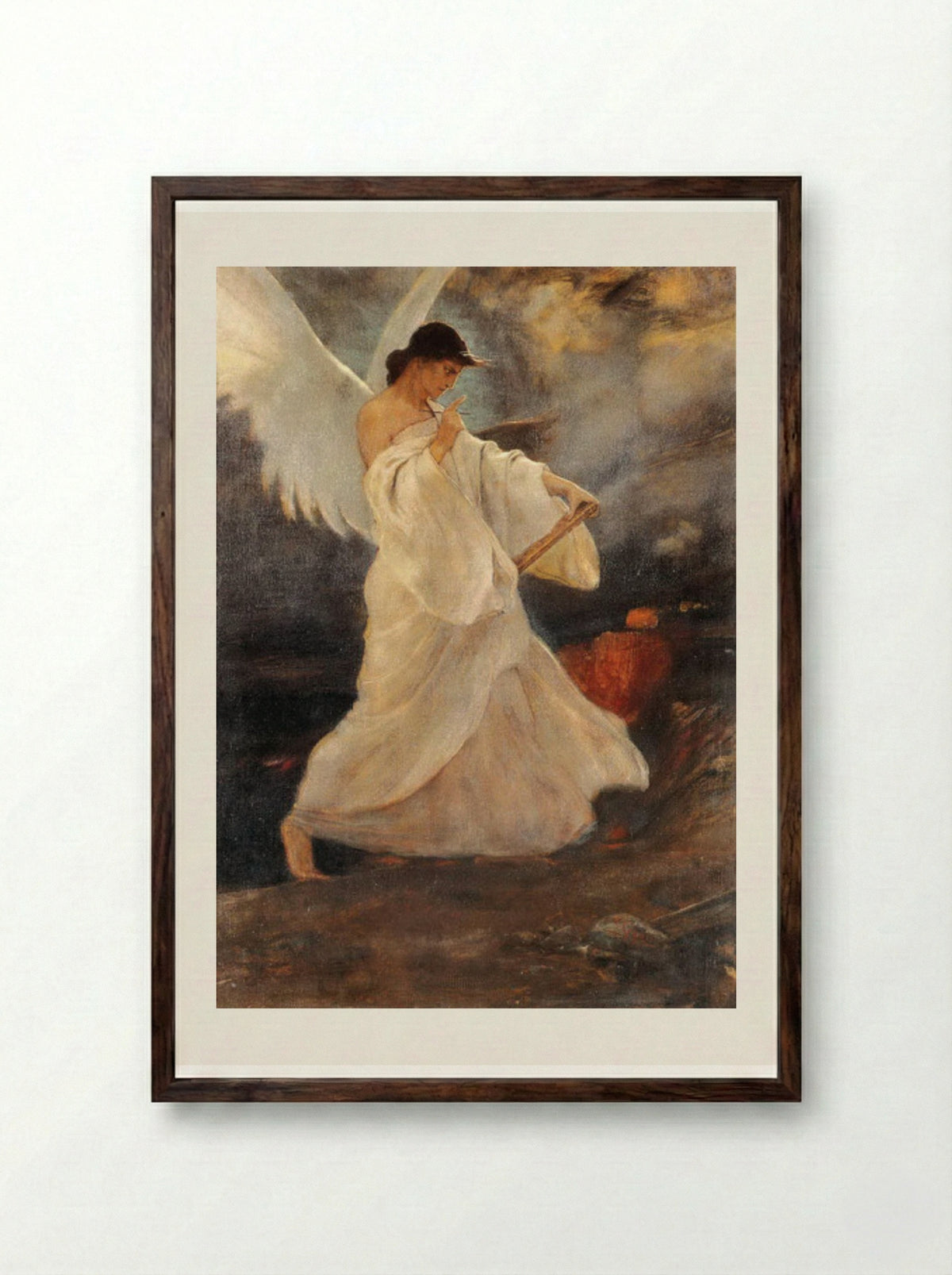 The Glory of Psara - Nikolaos Gyzis - Framed Print Dark Wood