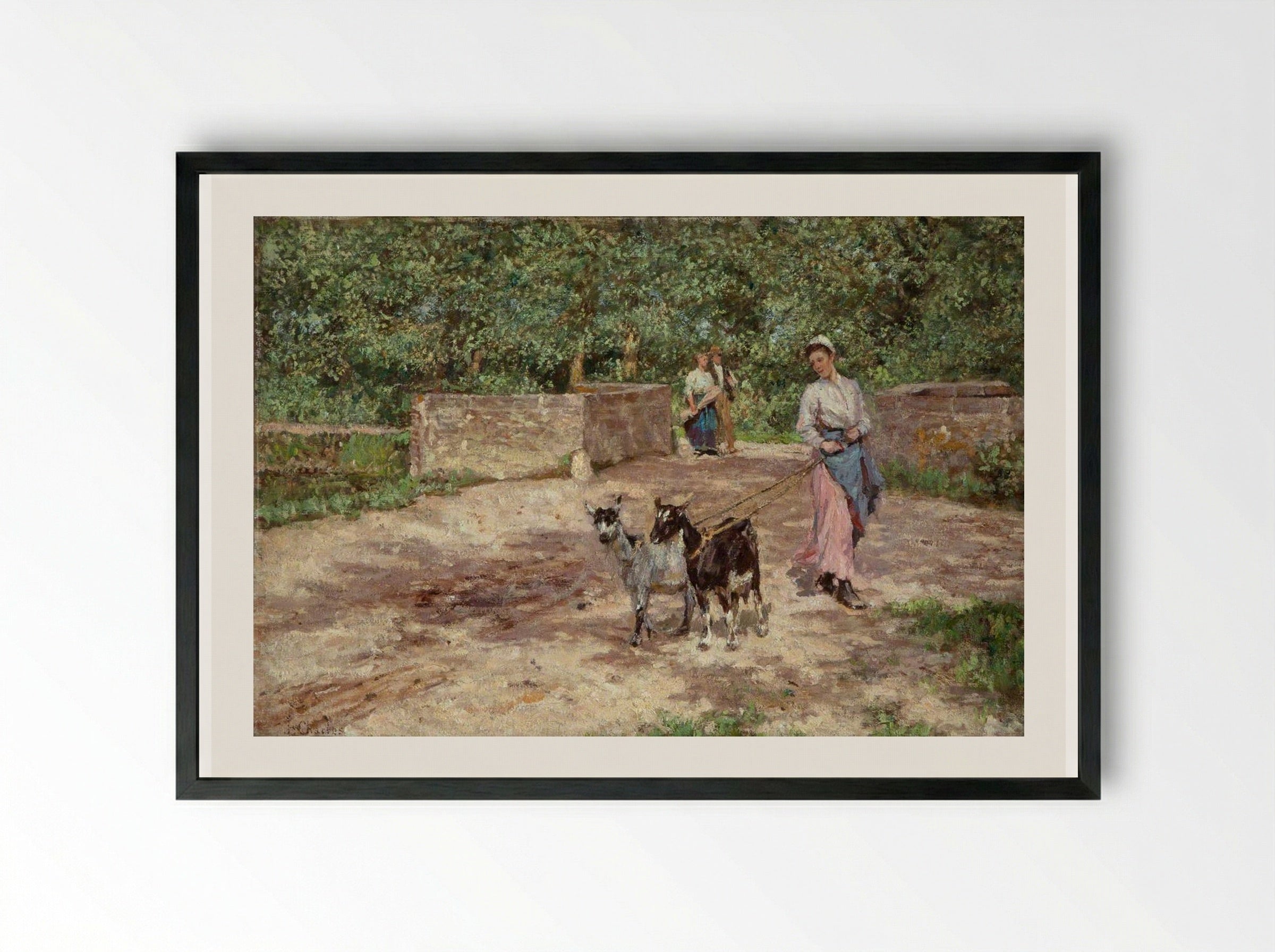 The Goat Girl - James Charles - Framed Print Black