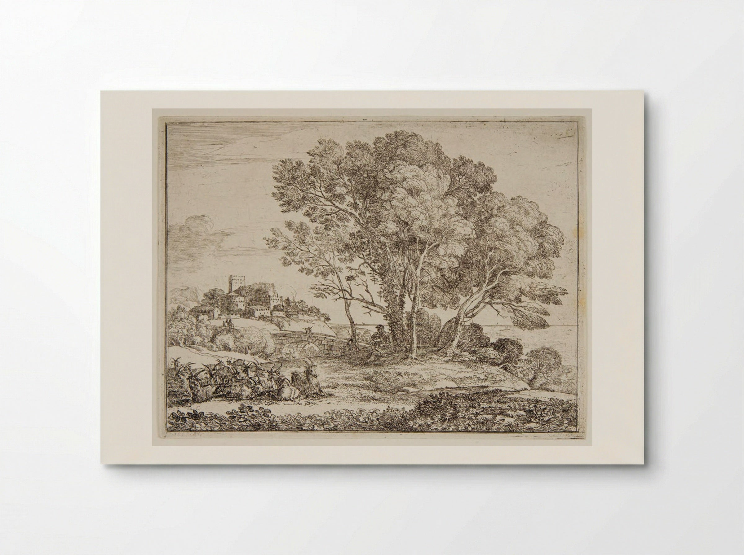 The Goatherd - Claude Lorrain - Poster