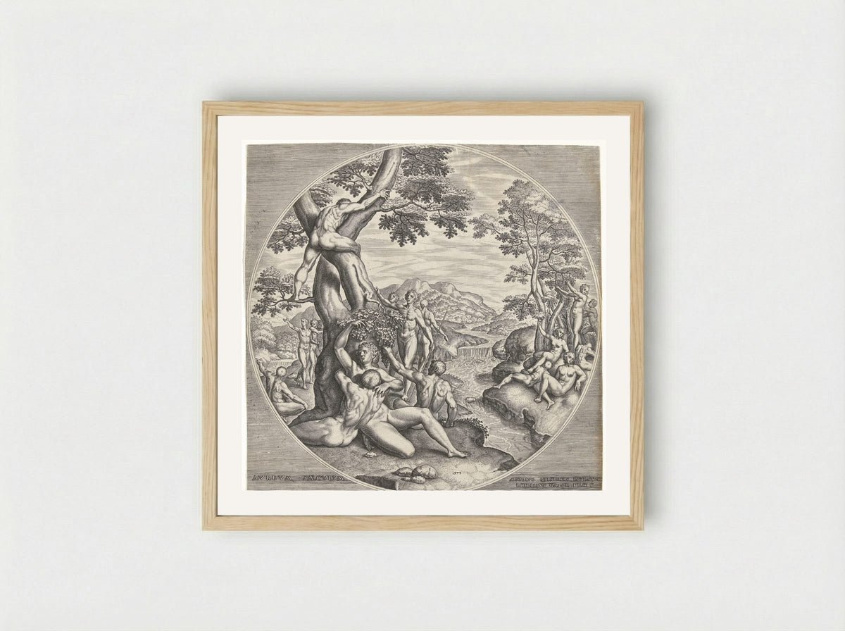 The Golden Age - Philips Galle - Framed Print Wood