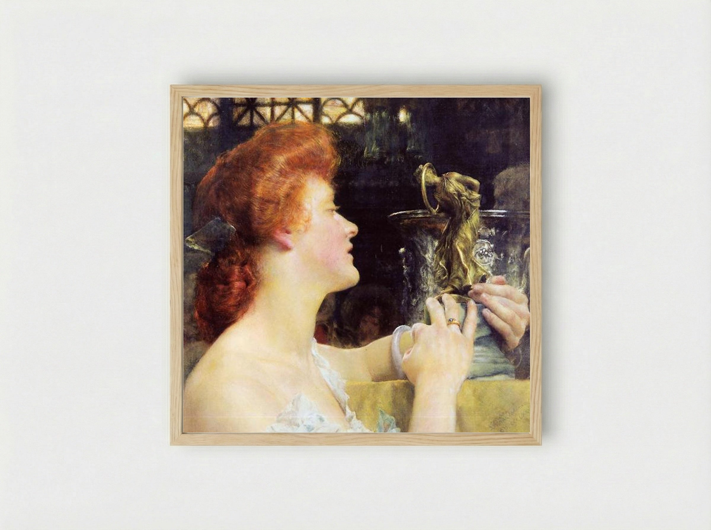 The Golden Hour - Sir Lawrence Alma-Tadema - Framed Print Wood