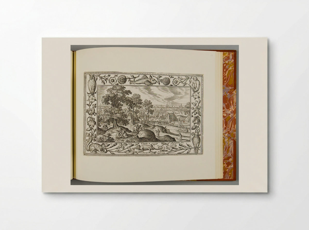 The Good Samaritan, with Fish, Lizard, Squirrel, and Owl - Adriaen Collaert - Poster