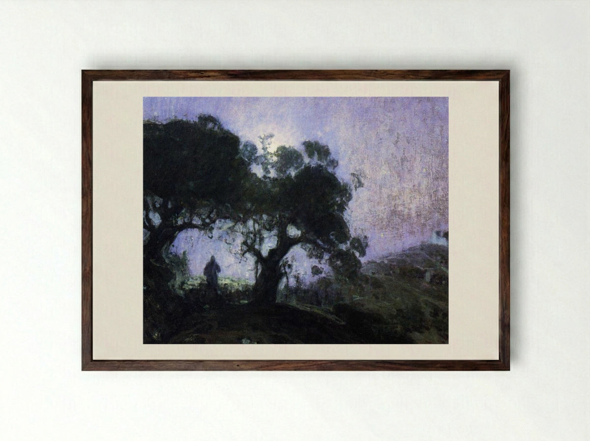 The Good Shepherd - Henry Ossawa Tanner - Framed Print Dark Wood