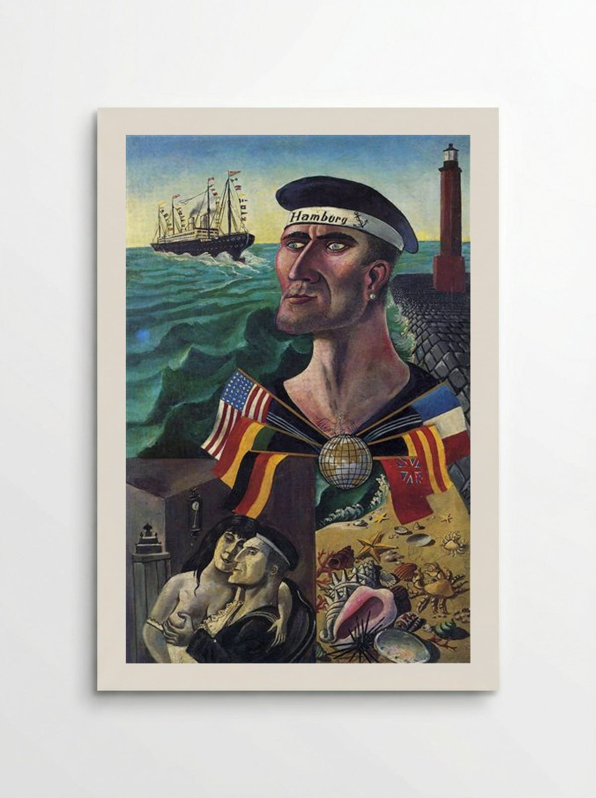 The Goodbye to Hamburg - Otto Dix - Poster