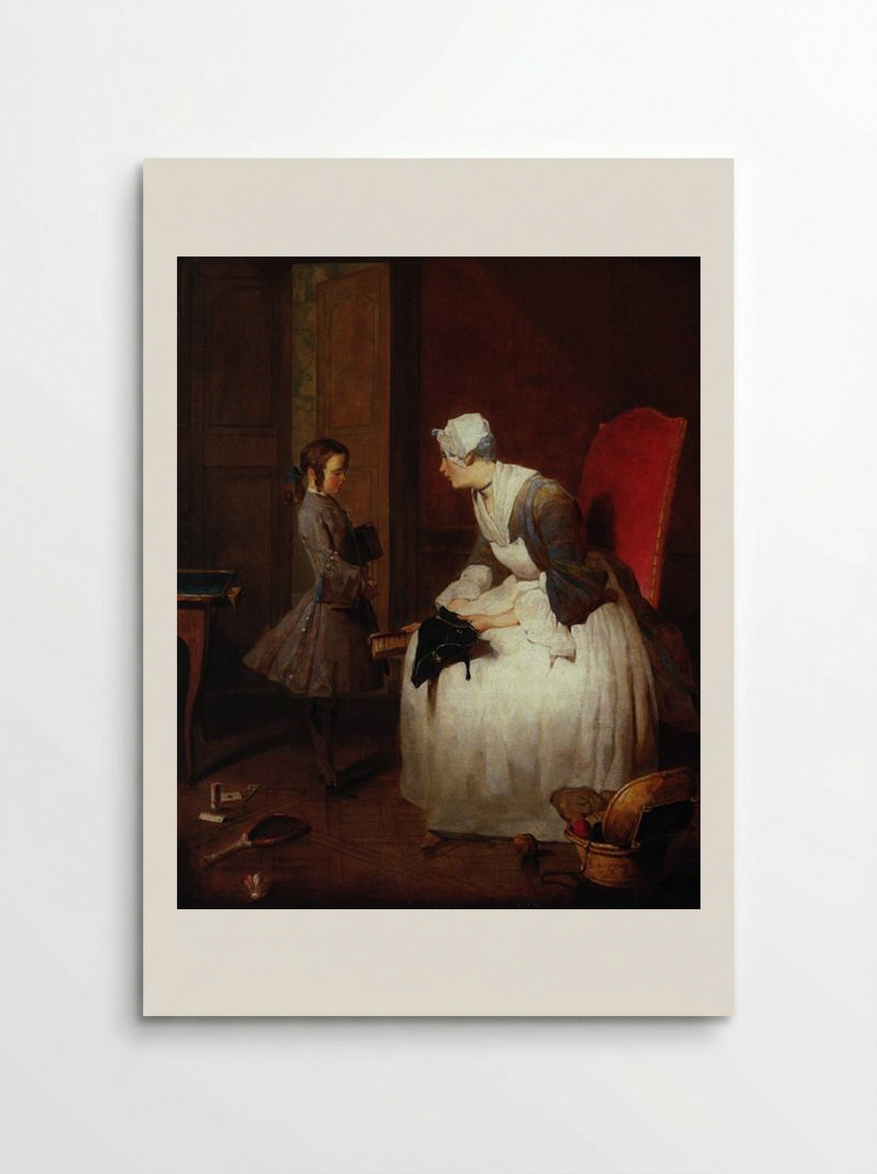 The Governess - Jean-Baptiste-Simeon Chardin - Poster
