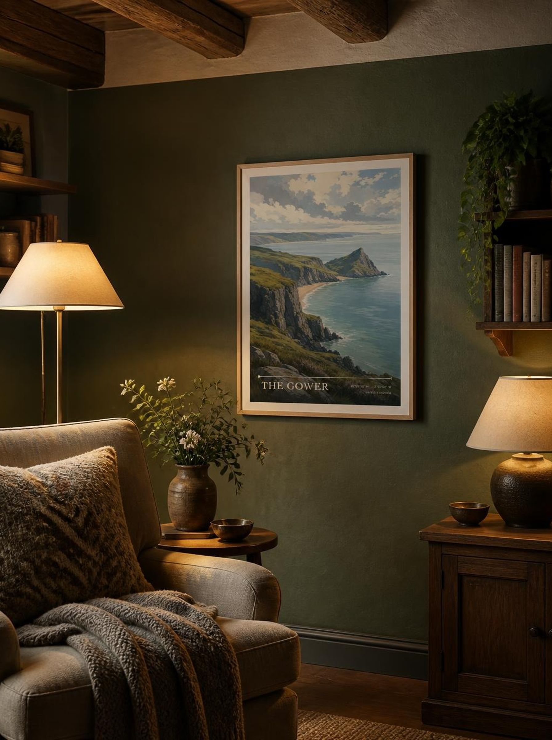 The Gower United Kingdom Travel Poster - Lifestyle