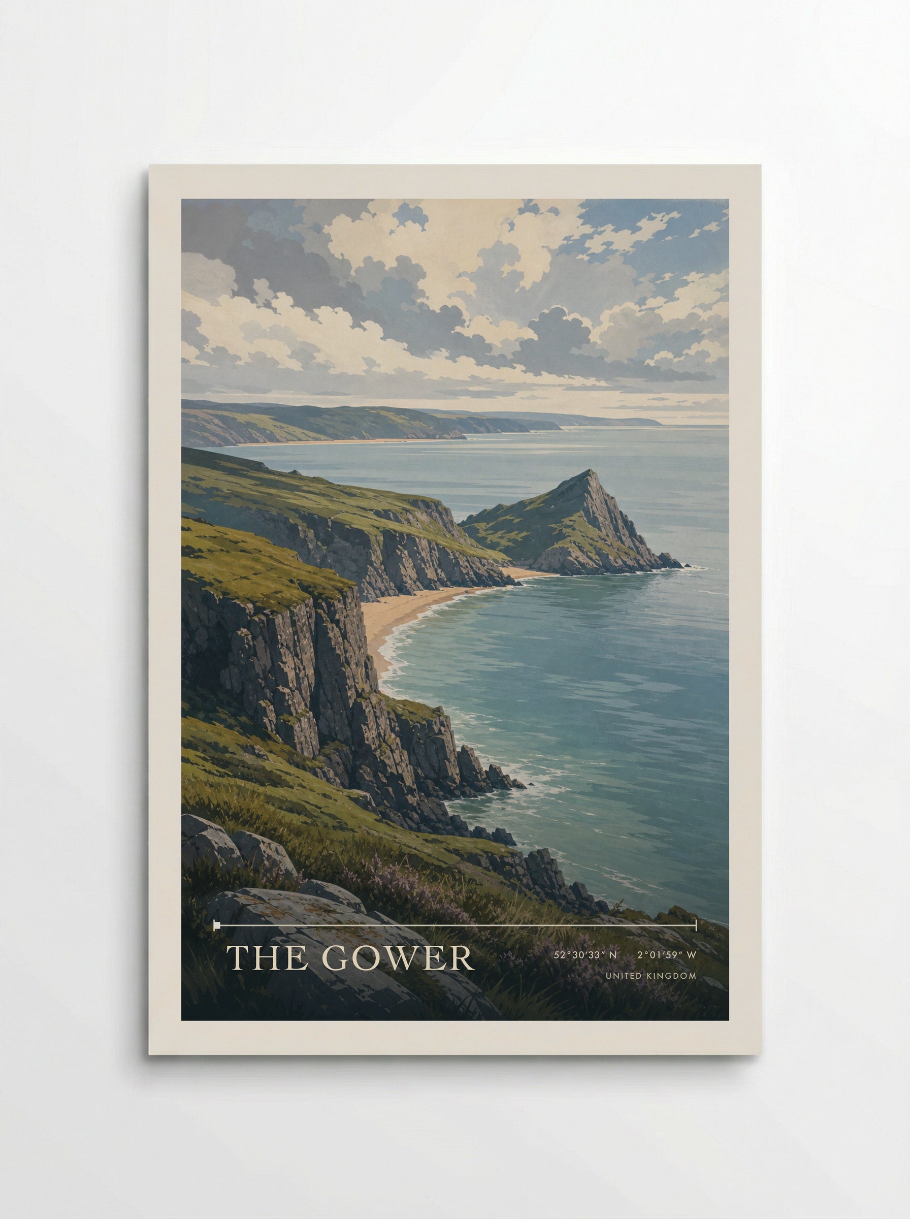 The Gower United Kingdom Travel Poster - Poster