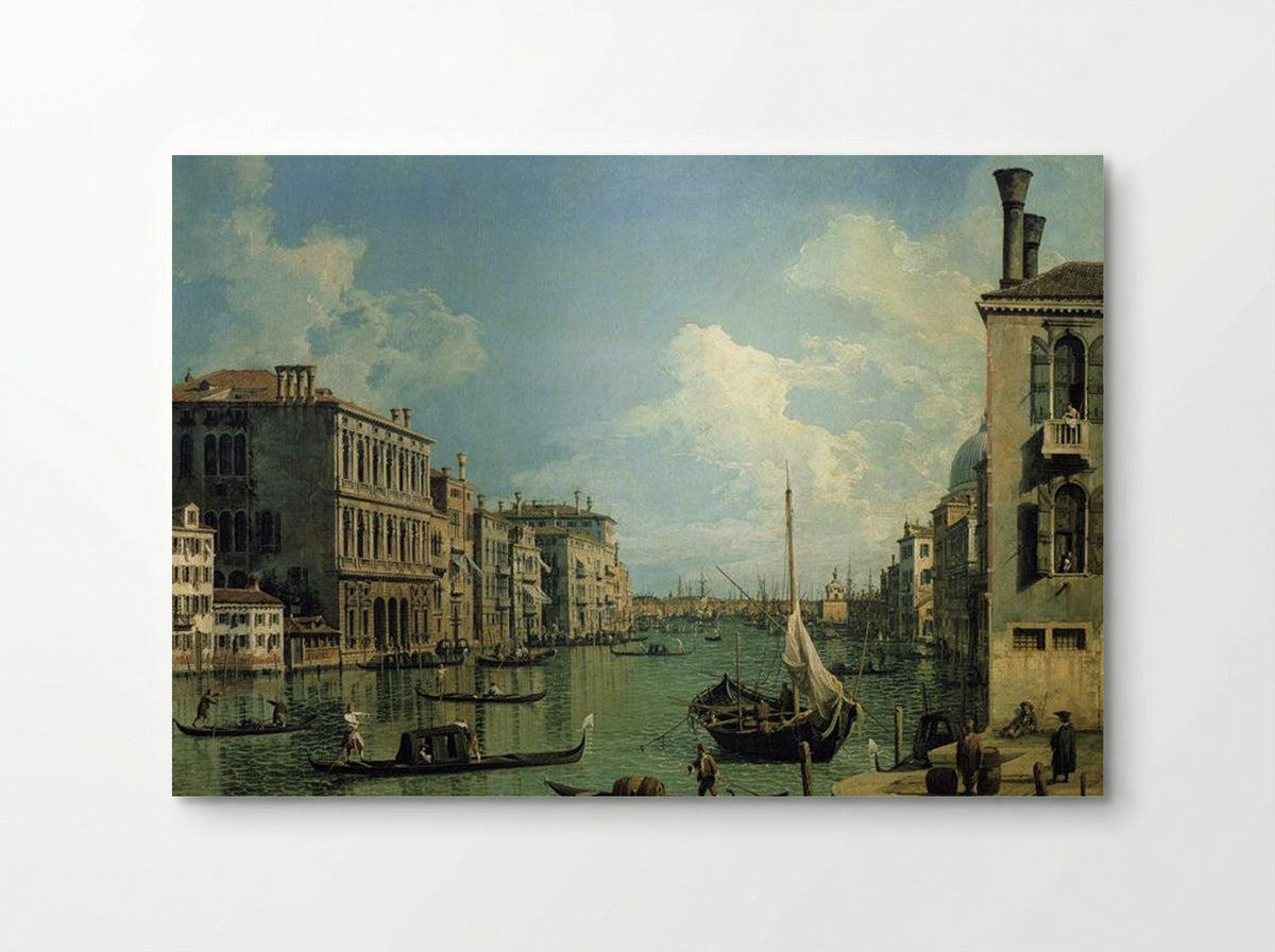 The Grand Canal, Looking Towards the Church of Santa Maria della Salute - Canaletto - Poster