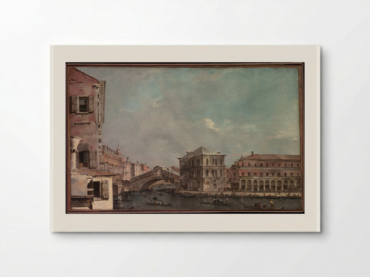 The Grand Canal above the Rialto - Francesco Guardi - Poster