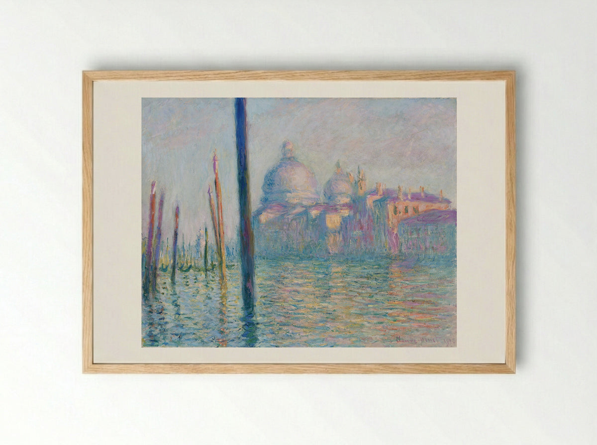 The Grand Canal - Claude Monet - Framed Print Wood