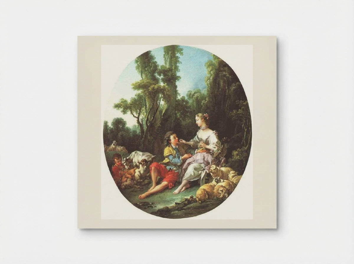 The Grape Eaters - François Boucher - Poster