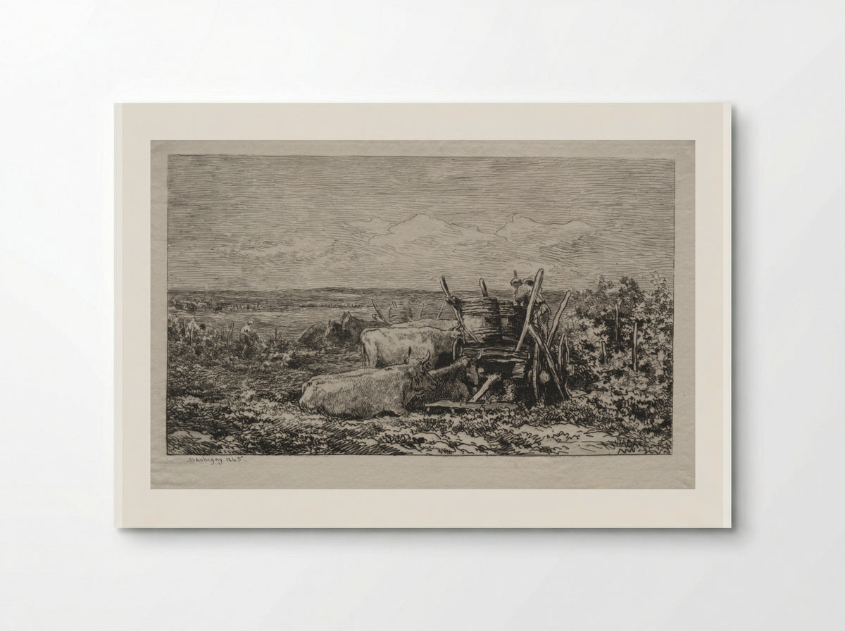 The Grape Harvest - Charles-François Daubigny - Poster